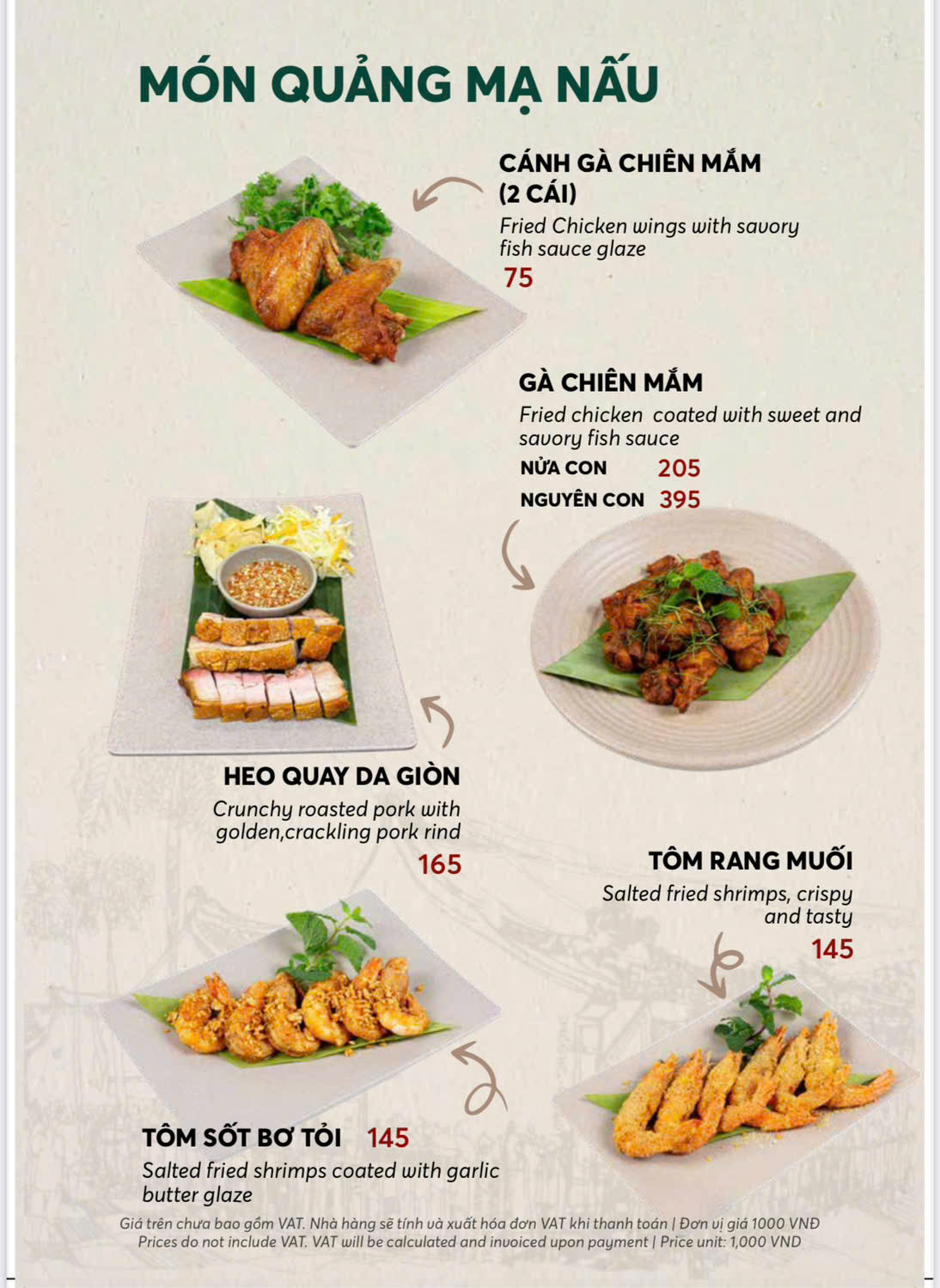Menu Cổ Cò Cuisine - Trung Hoà 8