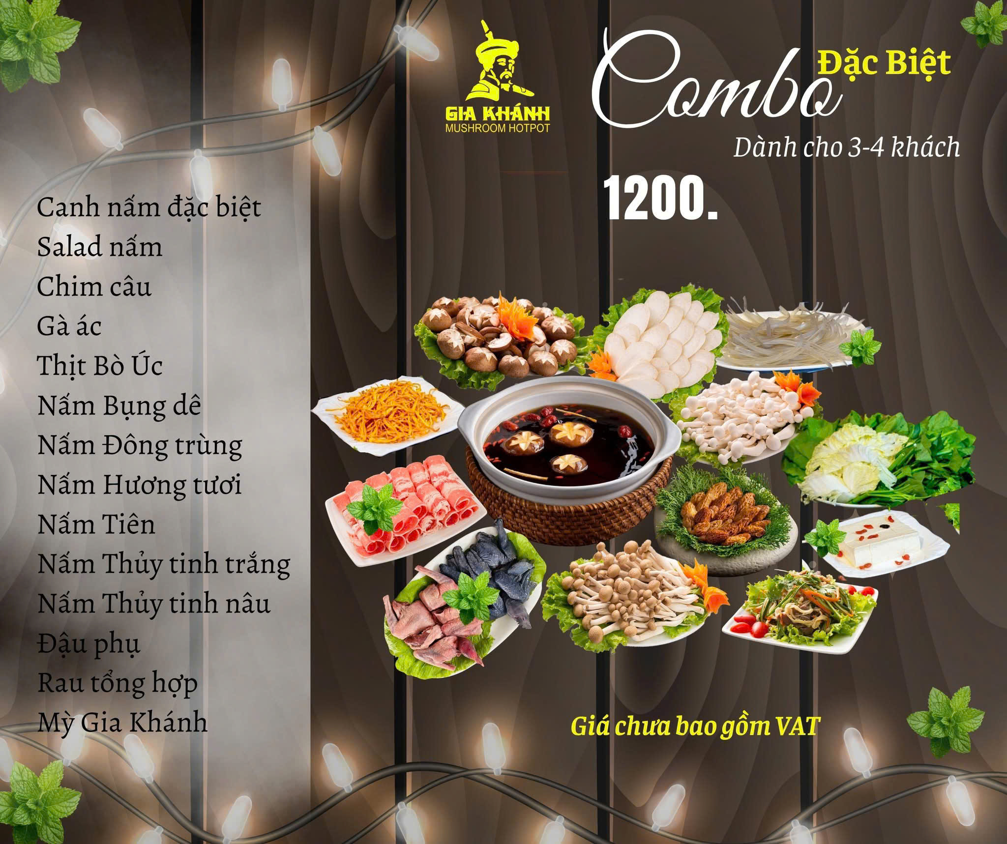 Menu Lẩu Nấm Gia Khánh - Dương Nội 2