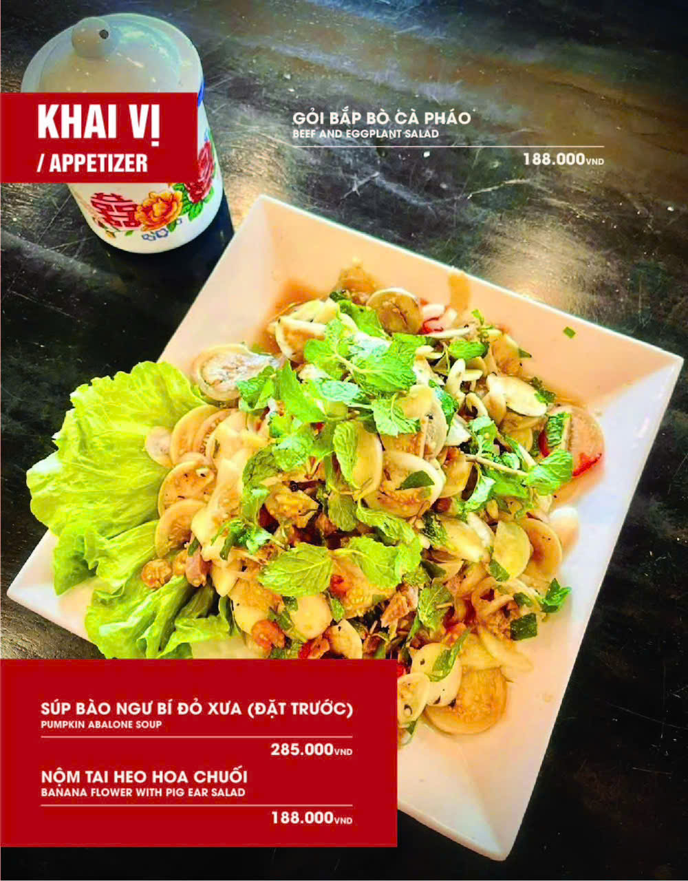 Menu Tùng Sing - Lẩu Bò Ba Toa - Văn Cao 2
