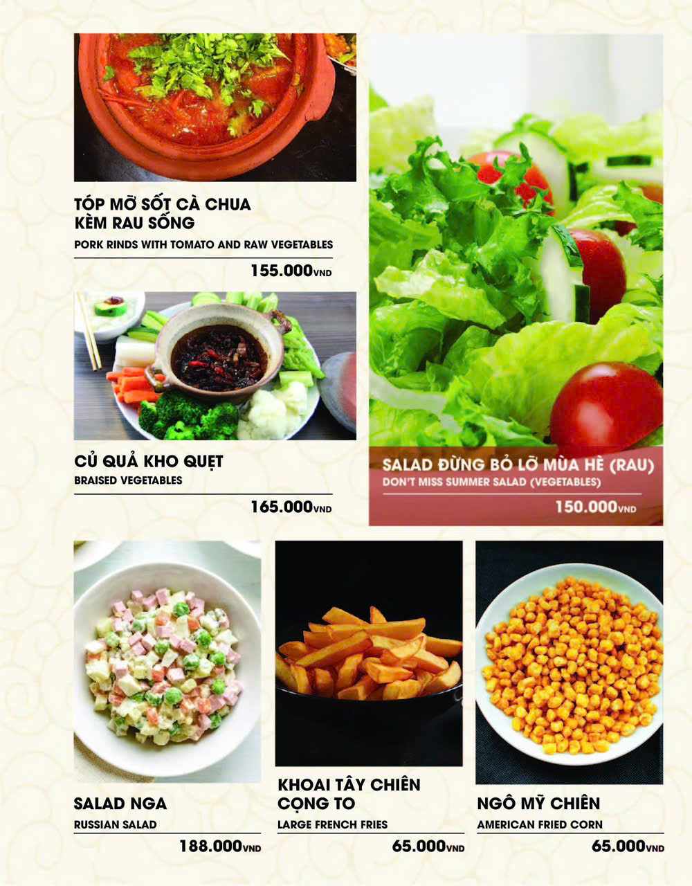 Menu Tùng Sing - Lẩu Bò Ba Toa - Văn Cao 3