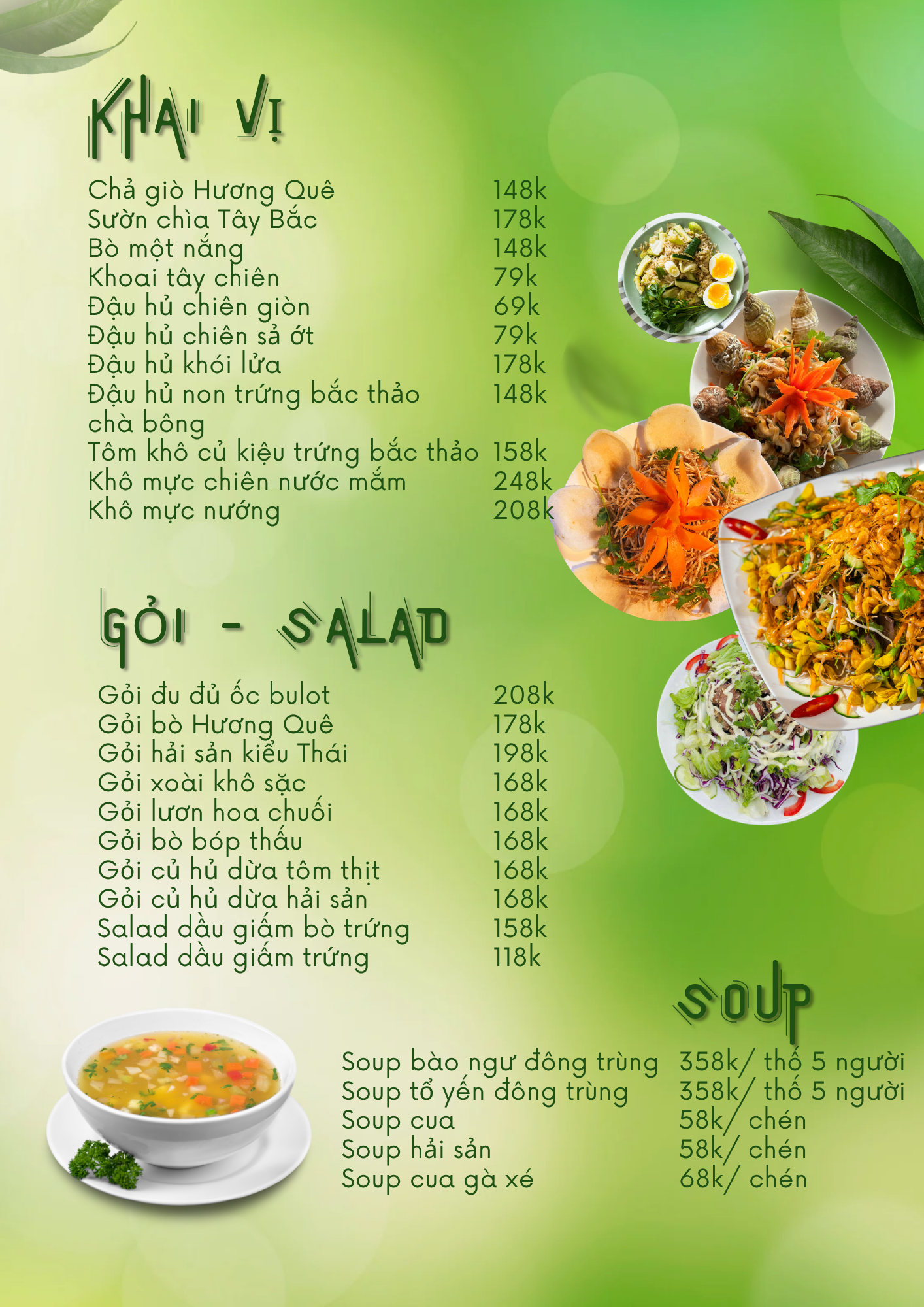 Menu Nhà Hàng Ẩm Thực Ven Sông Hương Quê - Thủ Đức 3 