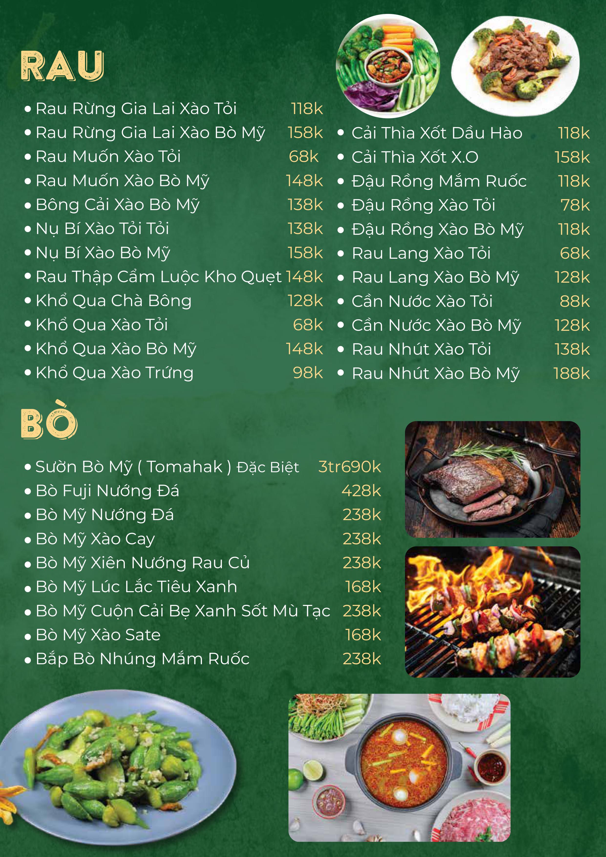Menu Nhà Hàng Ẩm Thực Ven Sông Hương Quê - Thủ Đức 3