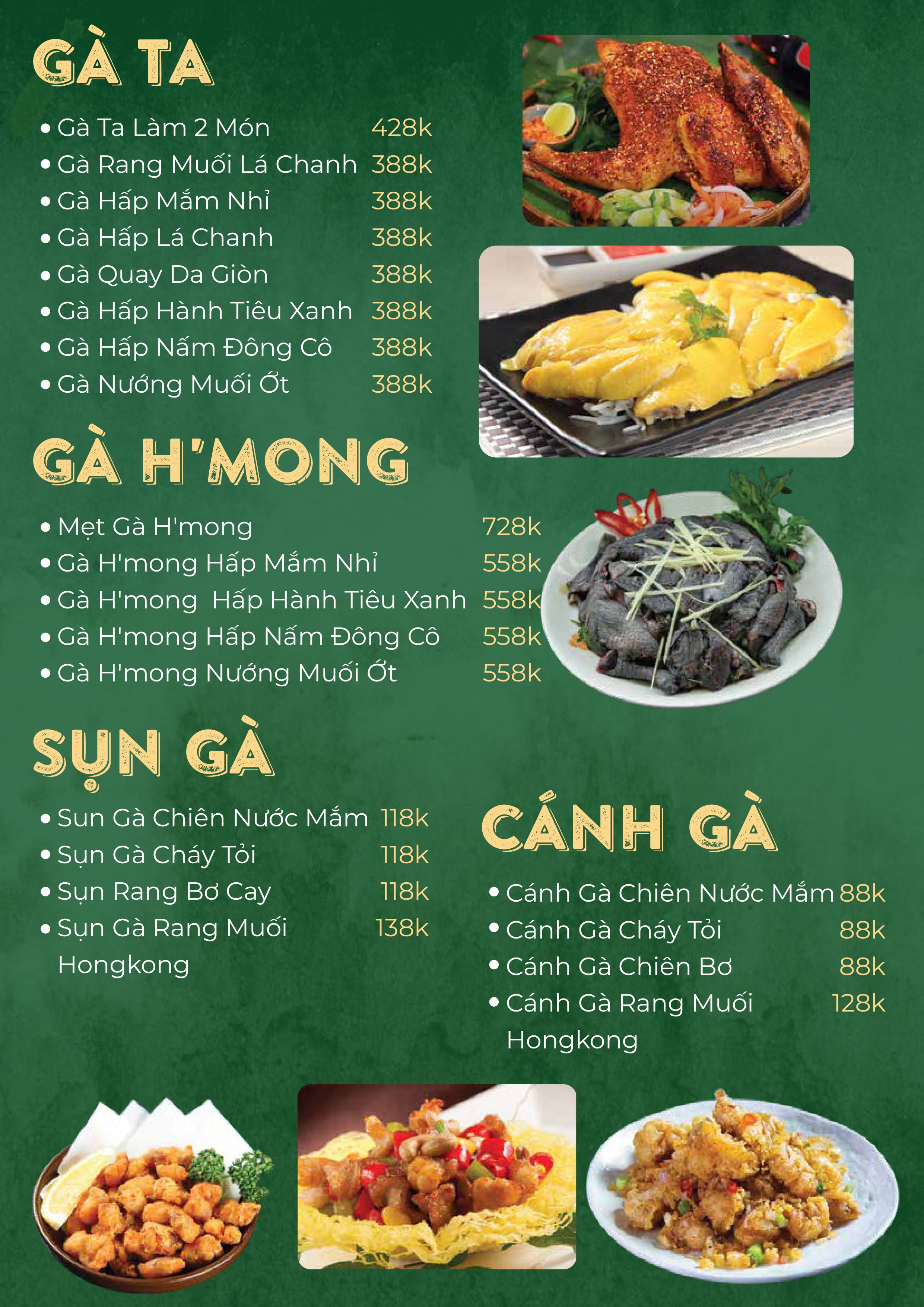 Menu Nhà Hàng Ẩm Thực Ven Sông Hương Quê - Thủ Đức 4