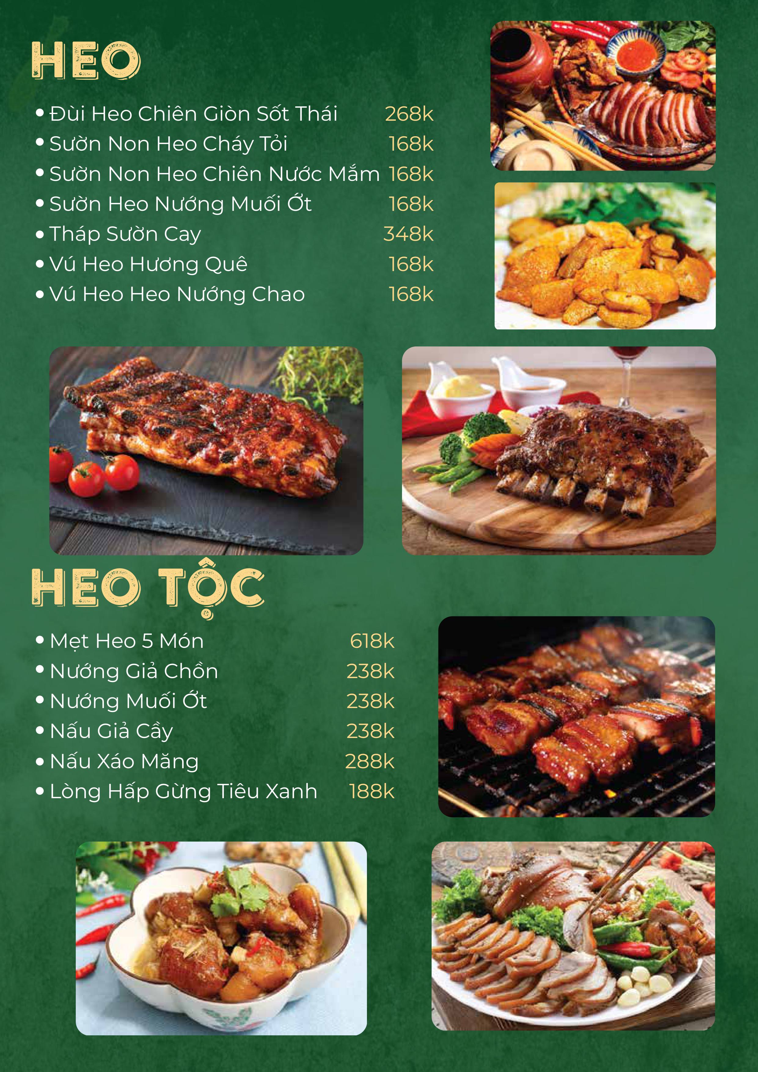 Menu Nhà Hàng Ẩm Thực Ven Sông Hương Quê - Thủ Đức 5
