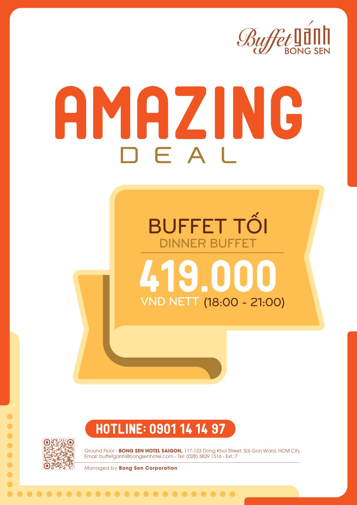 Menu Buffet Gánh - Khách Sạn Bông Sen 8