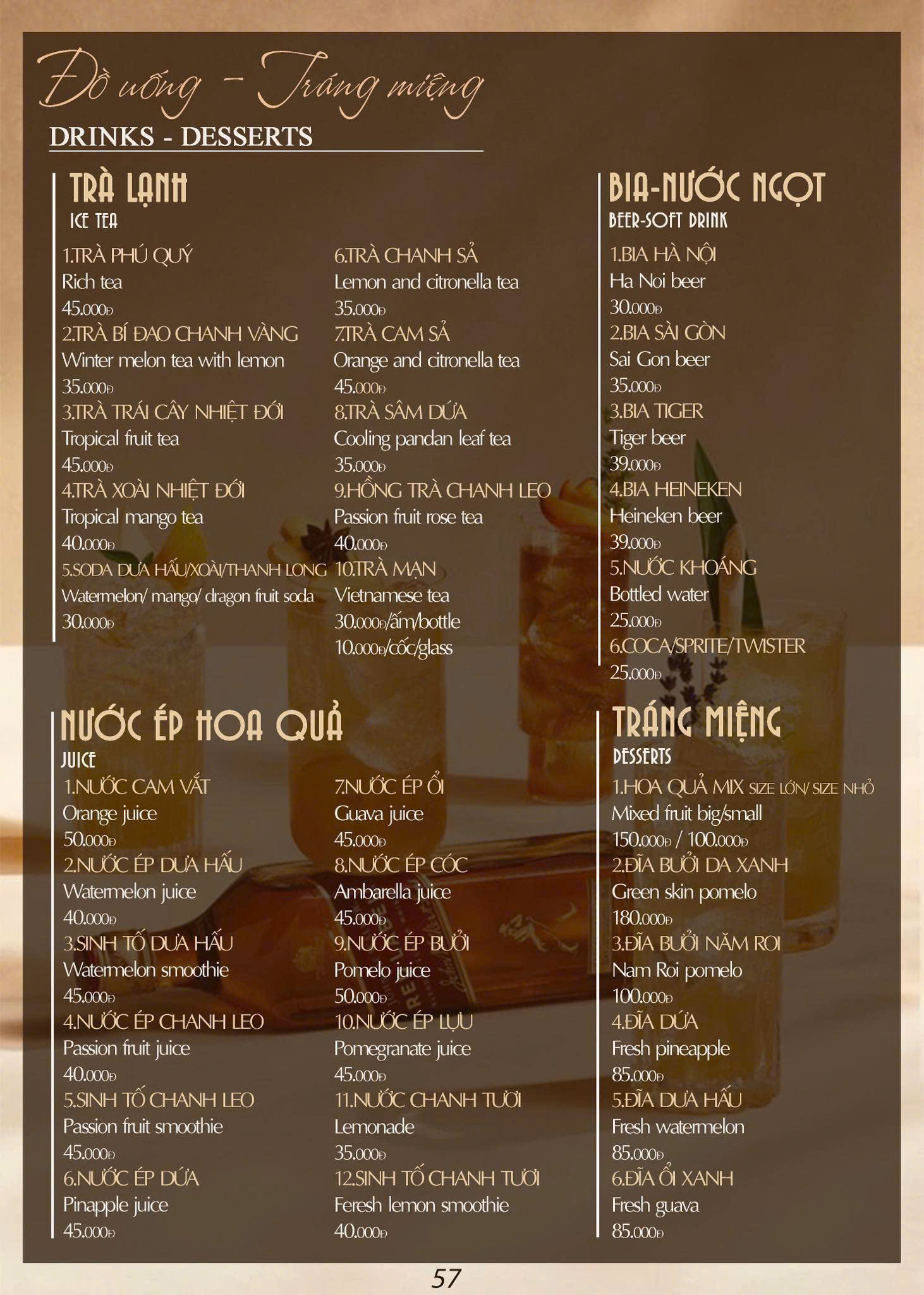 Menu Chả Cá Gia Nguyễn - Trần Khát Chân 8 