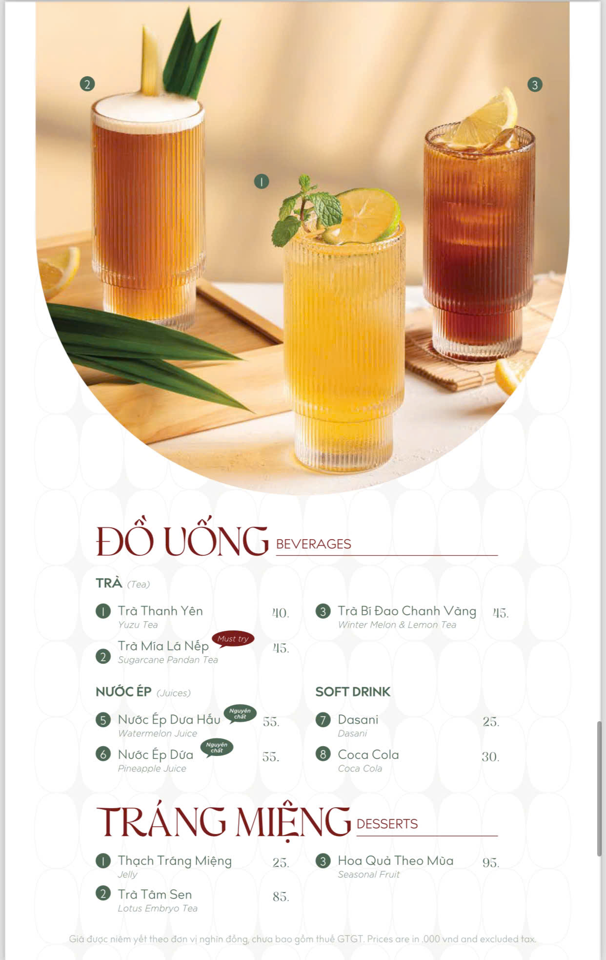 Menu Chả Cá Hàng Sơn - Hào Nam 8