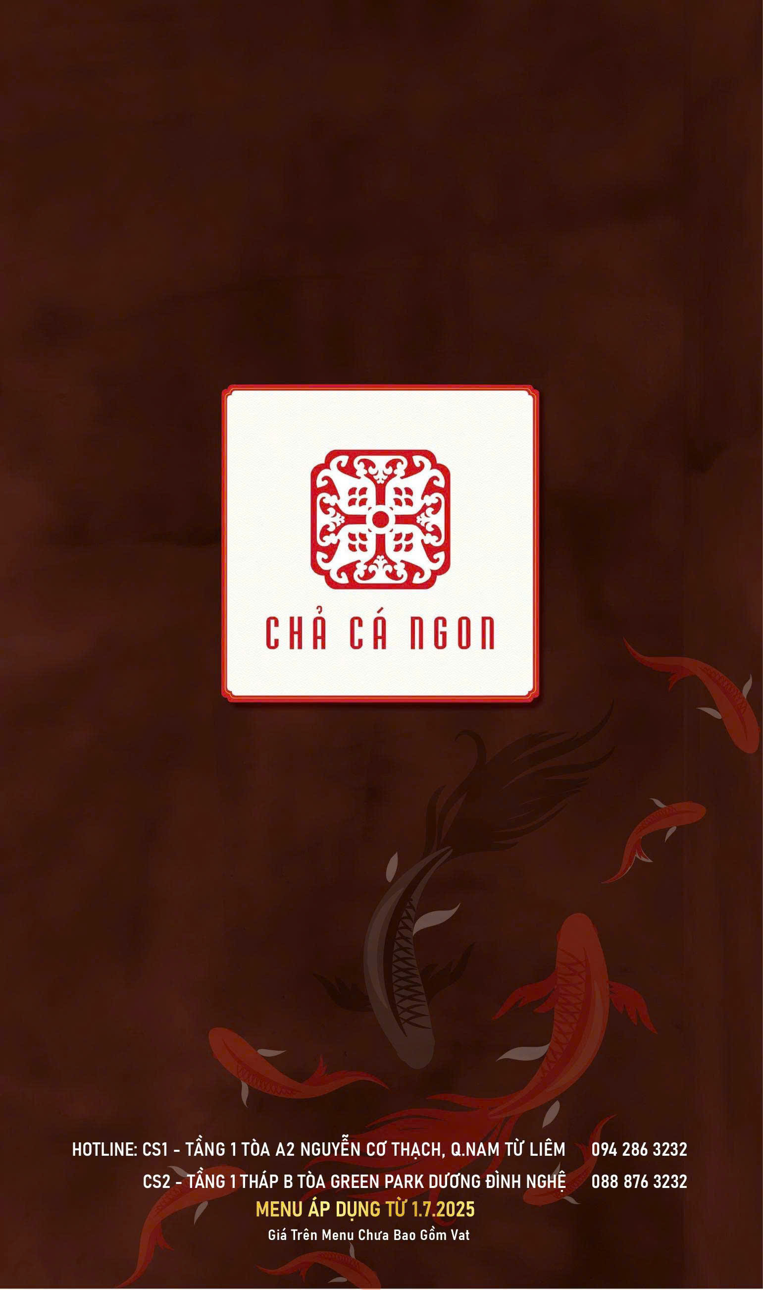 Menu Chả Cá Ngon - Dương Đình Nghệ 1