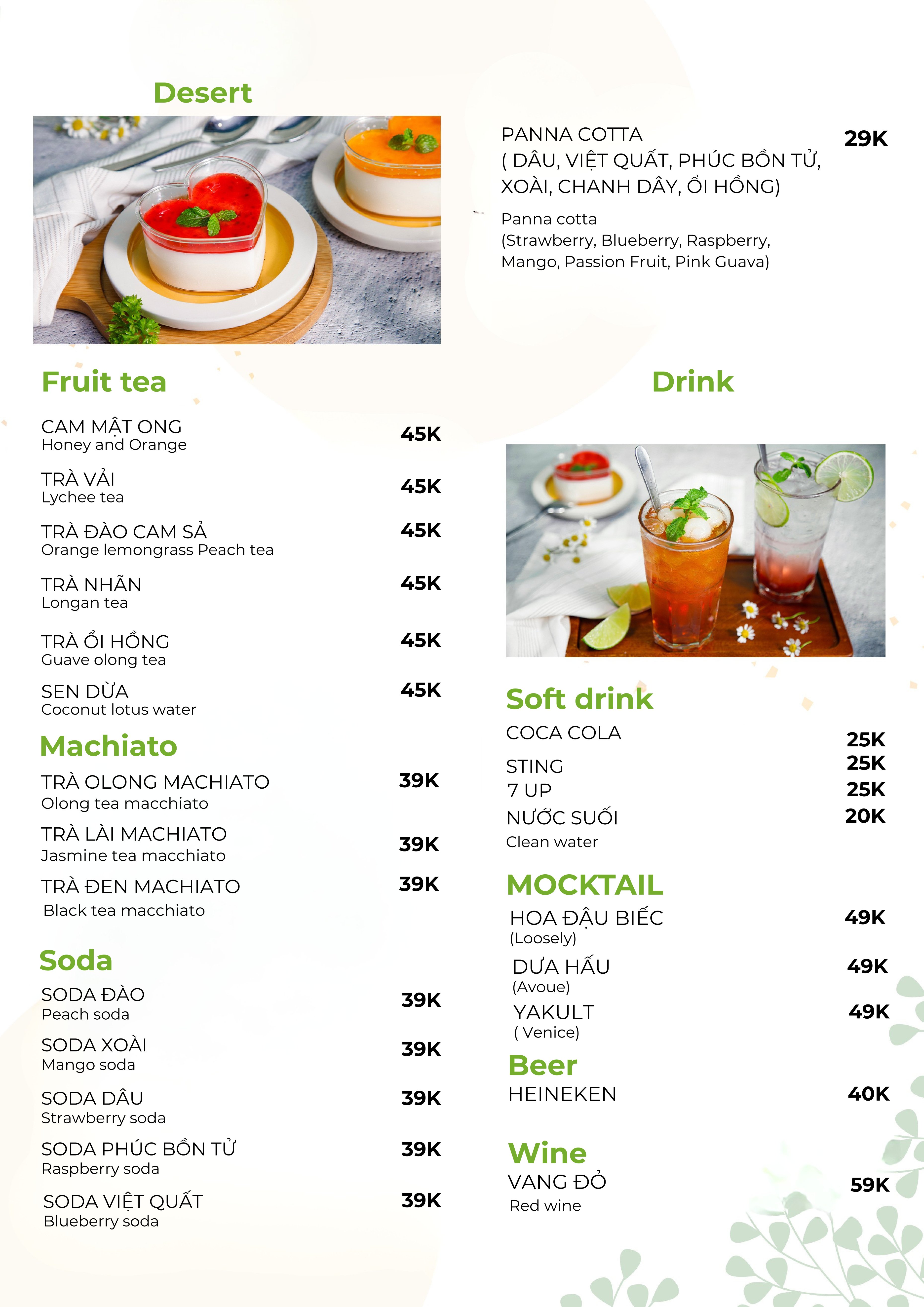 Menu Chamie Steak - Trần Quang Diệu 5