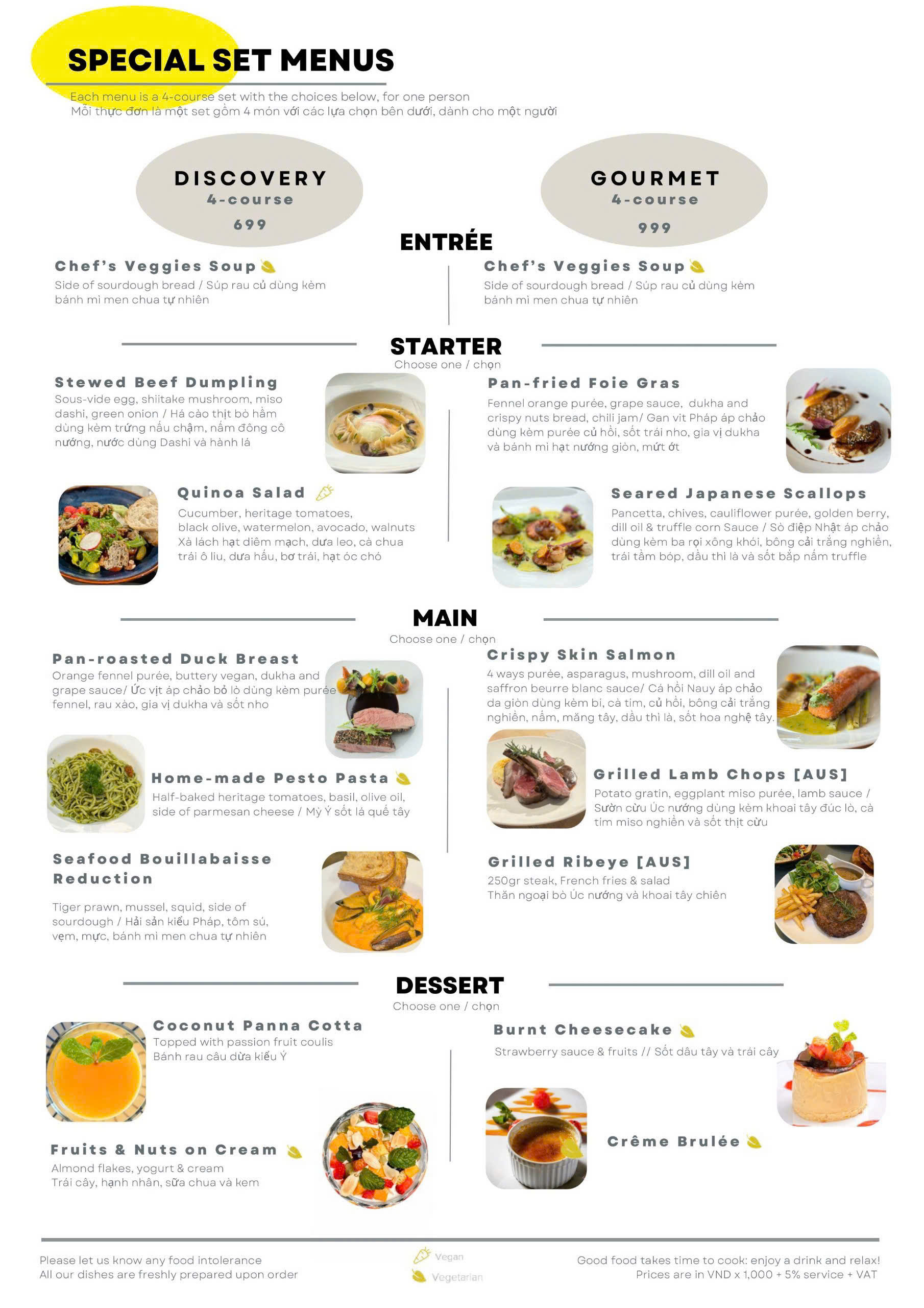 Menu Chanh Bistro Rooftop Saigon - Lý Tự Trọng 3
