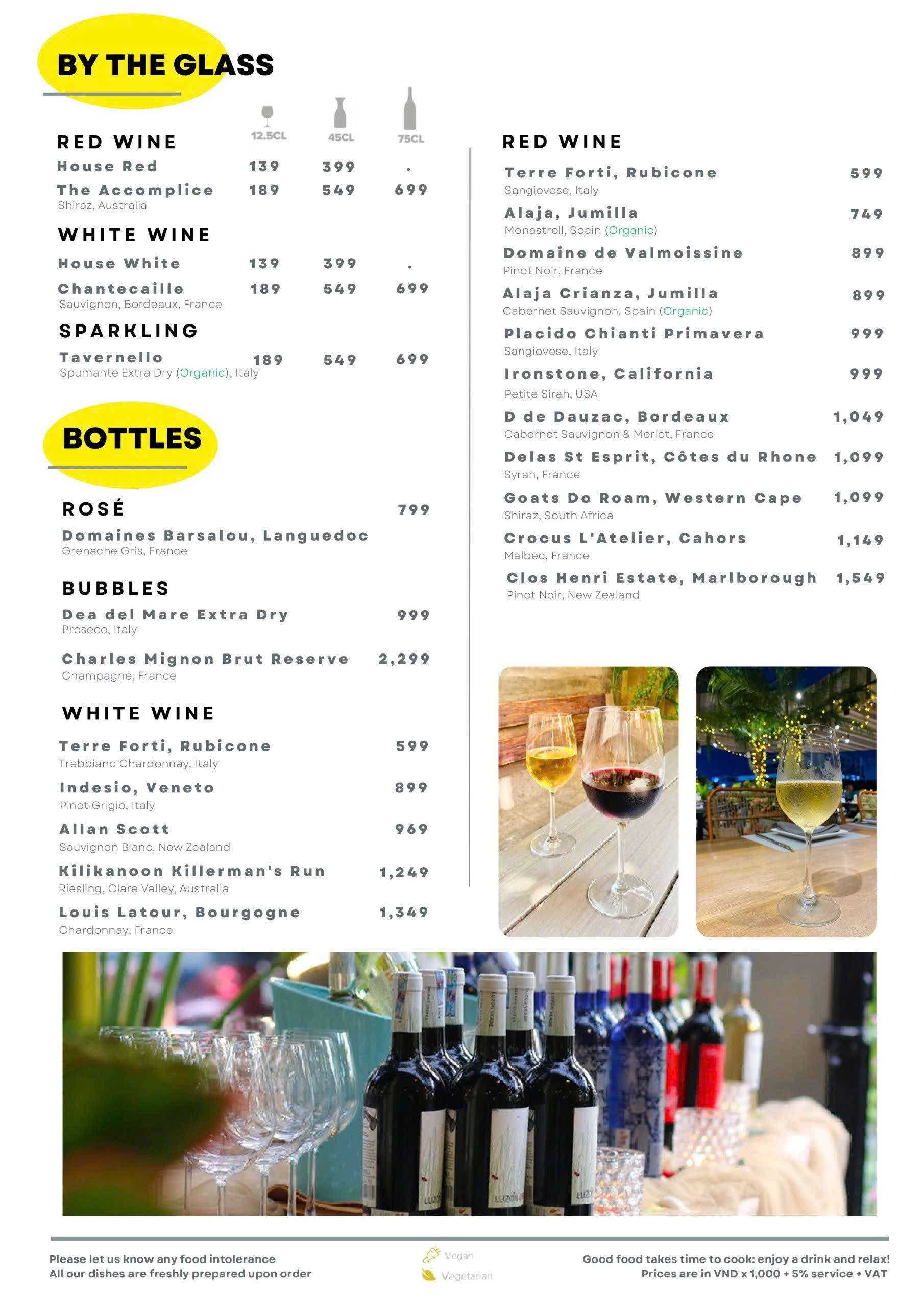 Menu Chanh Bistro Rooftop Saigon - Lý Tự Trọng 6
