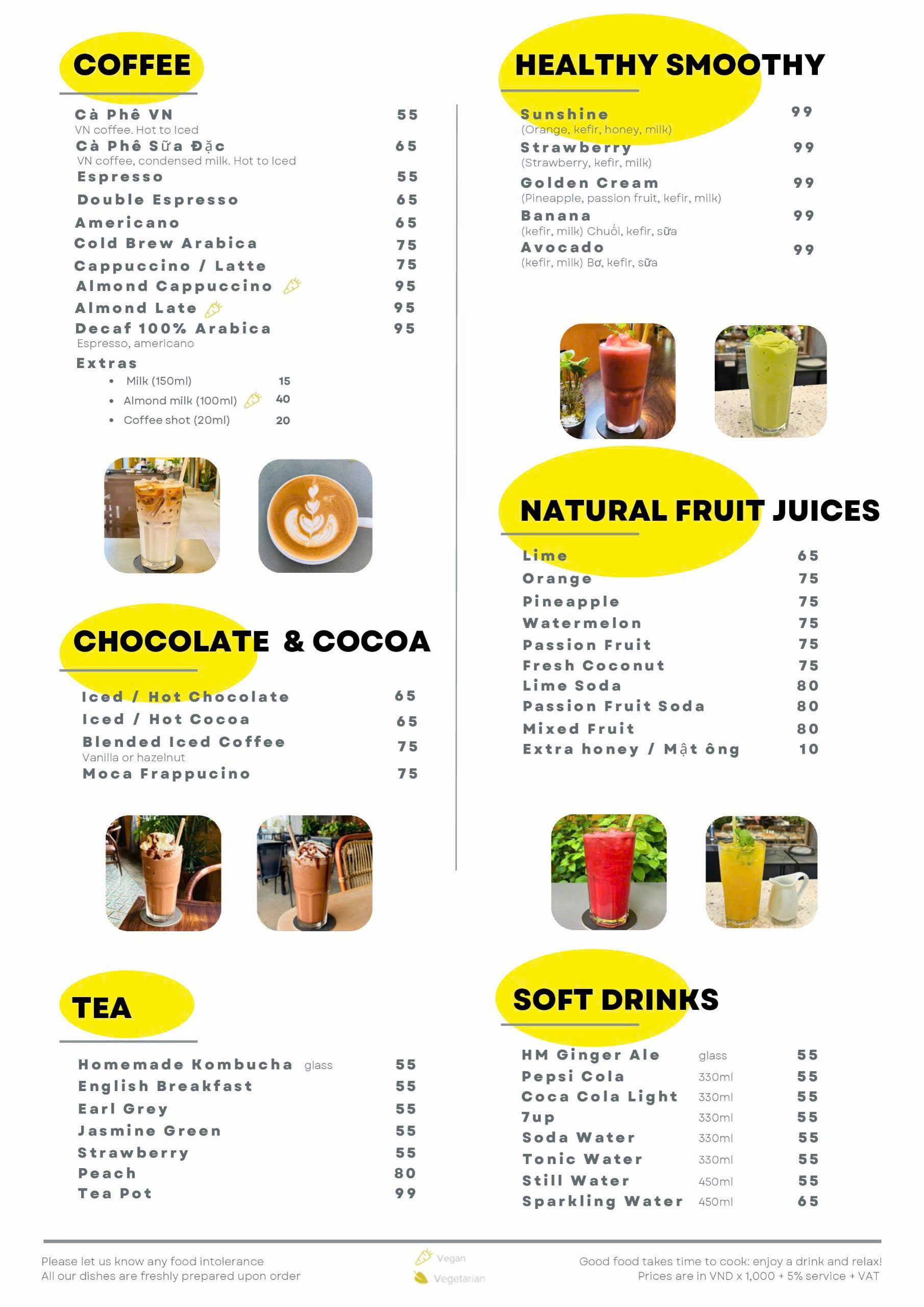 Menu Chanh Bistro Rooftop Saigon - Lý Tự Trọng 8