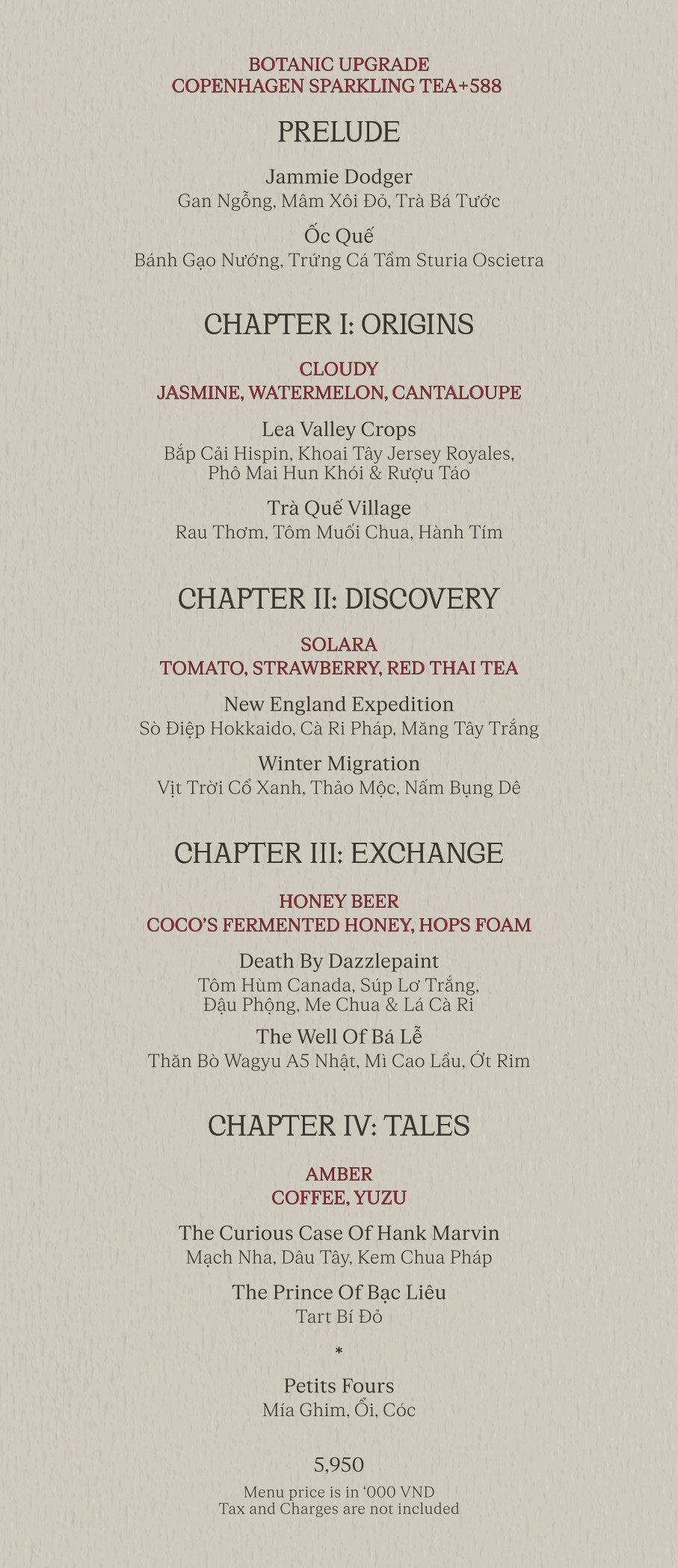 Menu CoCo Grill Saigon - Nam Kỳ Khởi Nghĩa 3