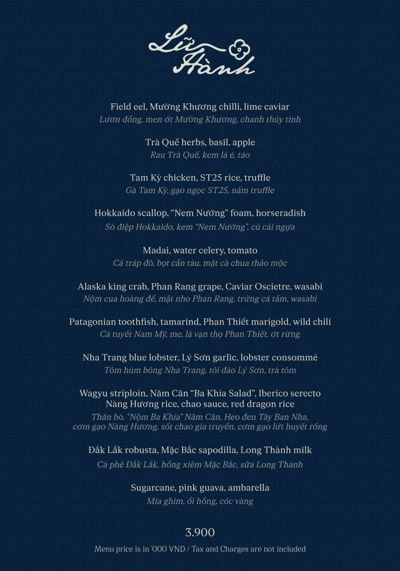 Menu CoCo Grill Saigon - Nam Kỳ Khởi Nghĩa 1 