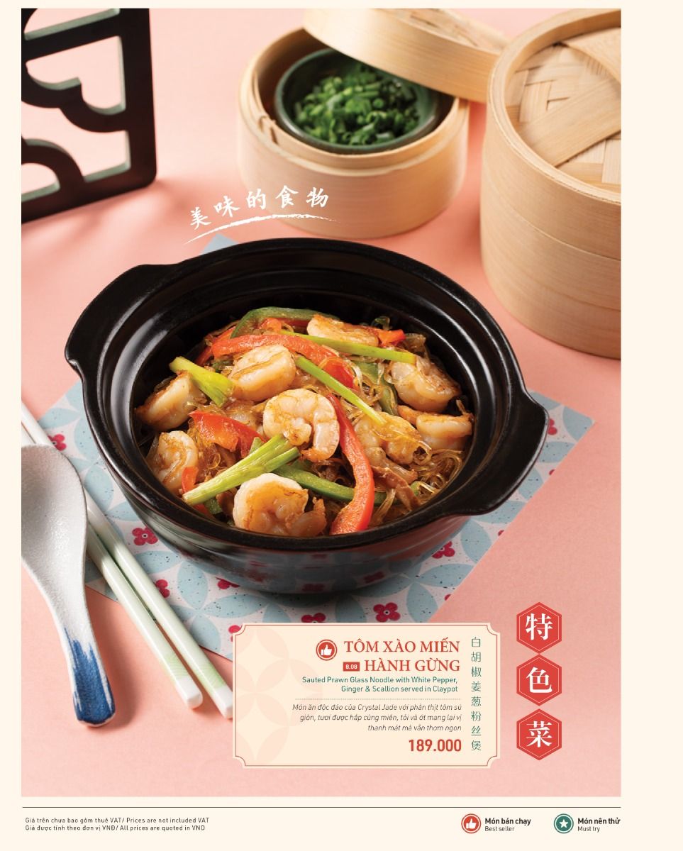 Menu Crystal Jade Kitchen - Vincom Trần Duy Hưng 9 