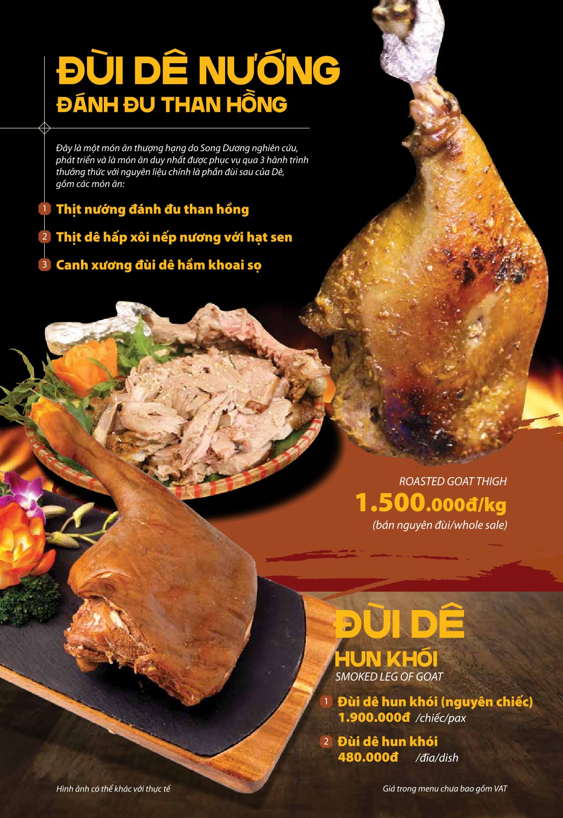 Menu Dê Ré Song Dương - Hàn Thuyên 10 