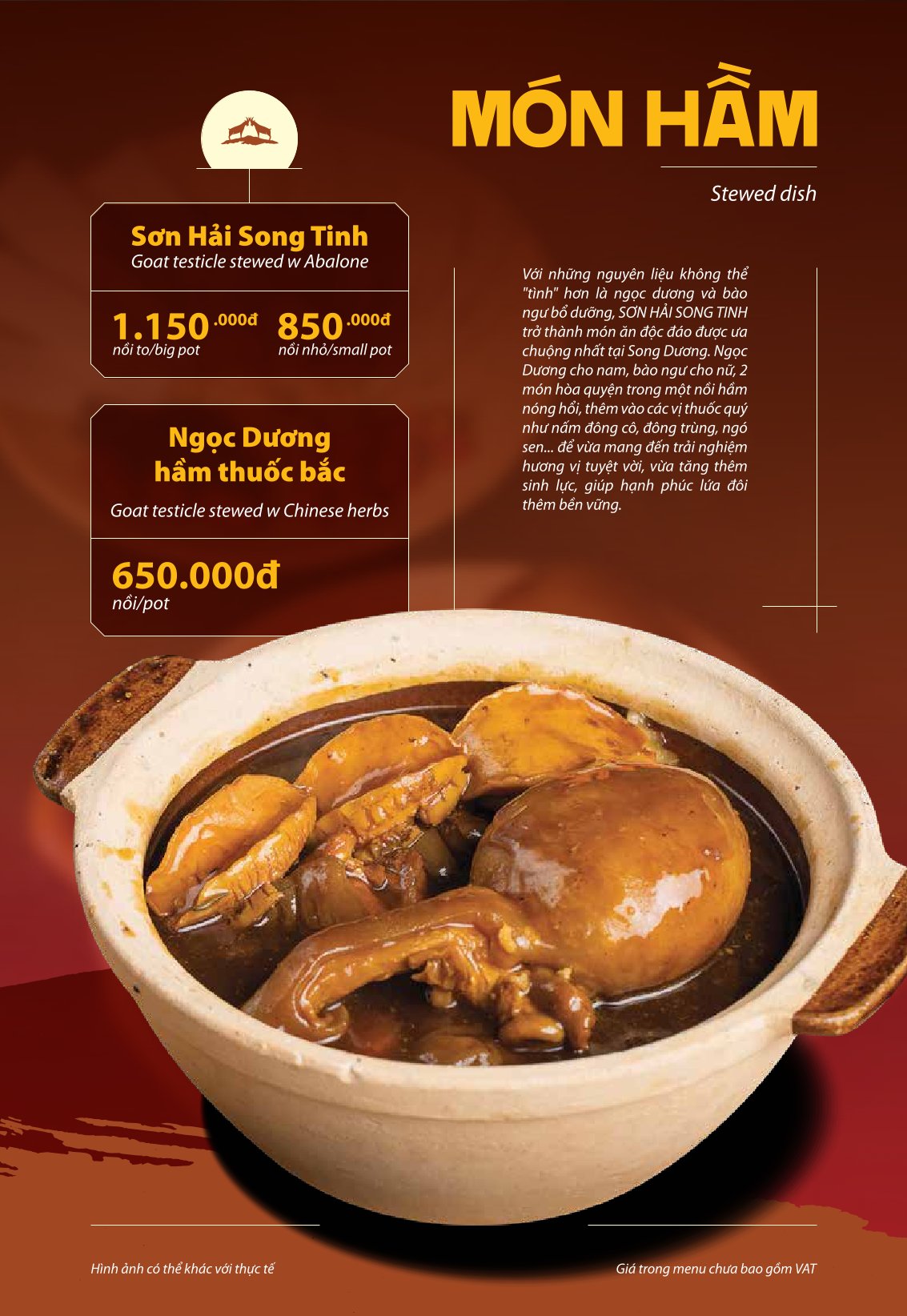 Menu Dê Ré Song Dương - Hàn Thuyên 14 