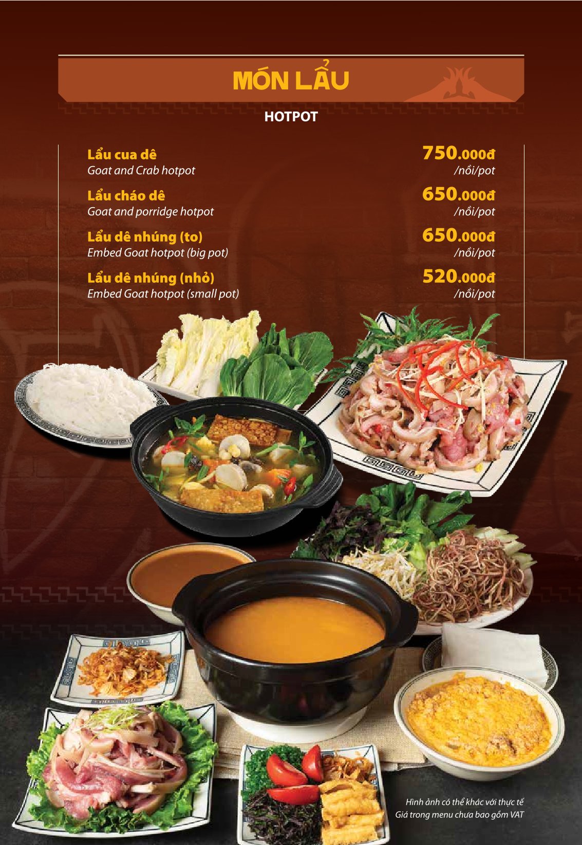 Menu Dê Ré Song Dương - Hàn Thuyên 17 