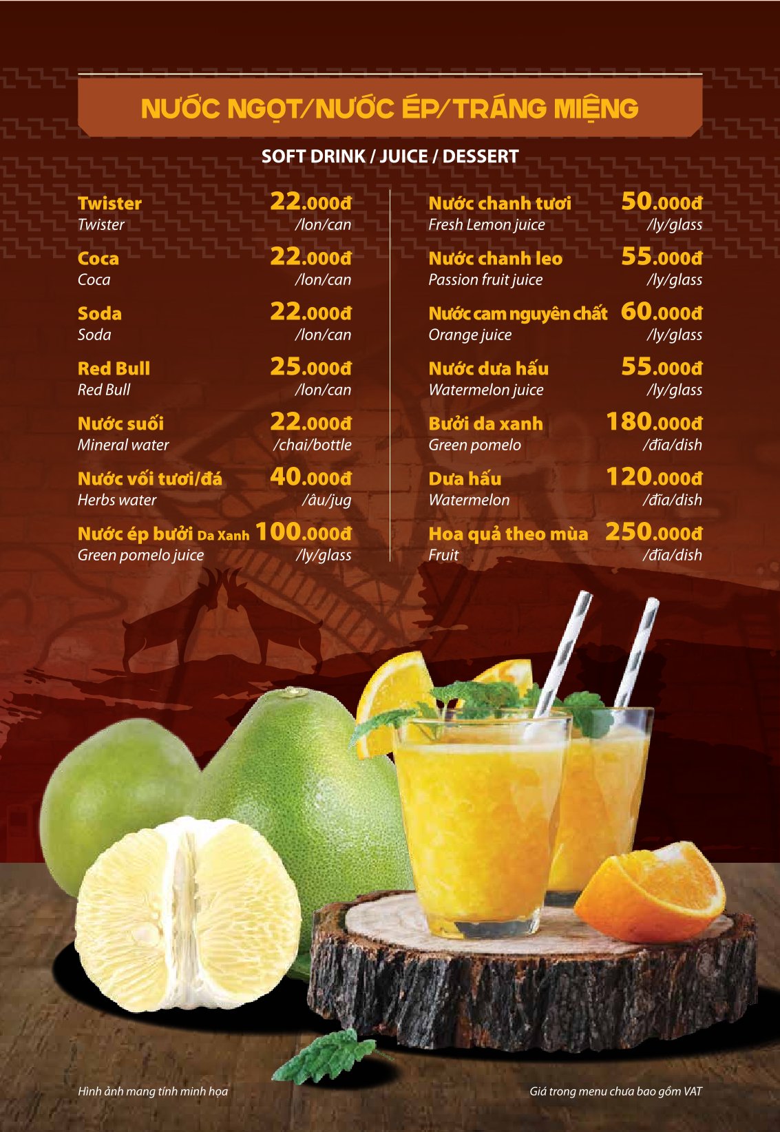 Menu Dê Ré Song Dương - Hàn Thuyên 29 