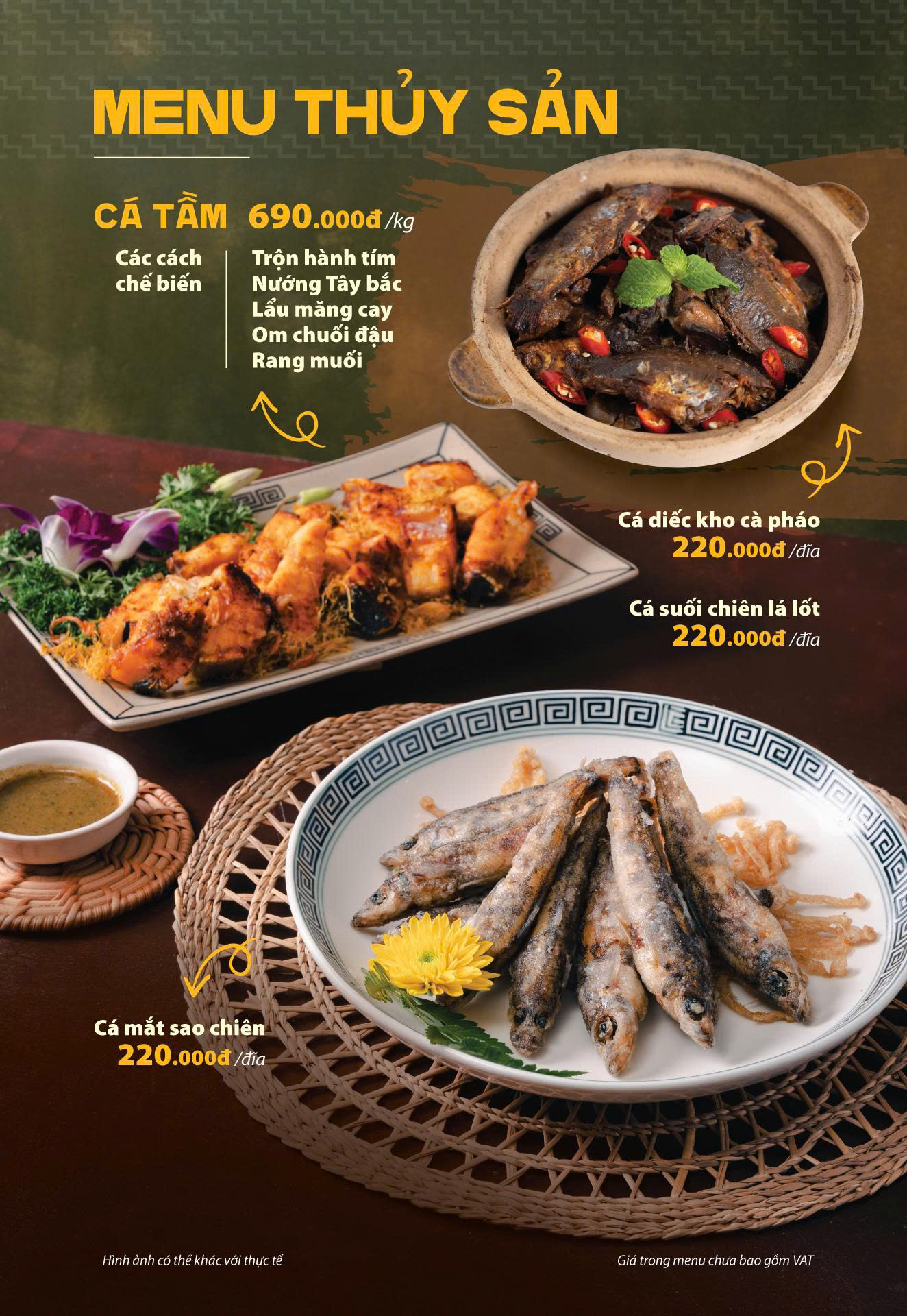 Menu Dê Ré Song Dương - Hàn Thuyên 33 