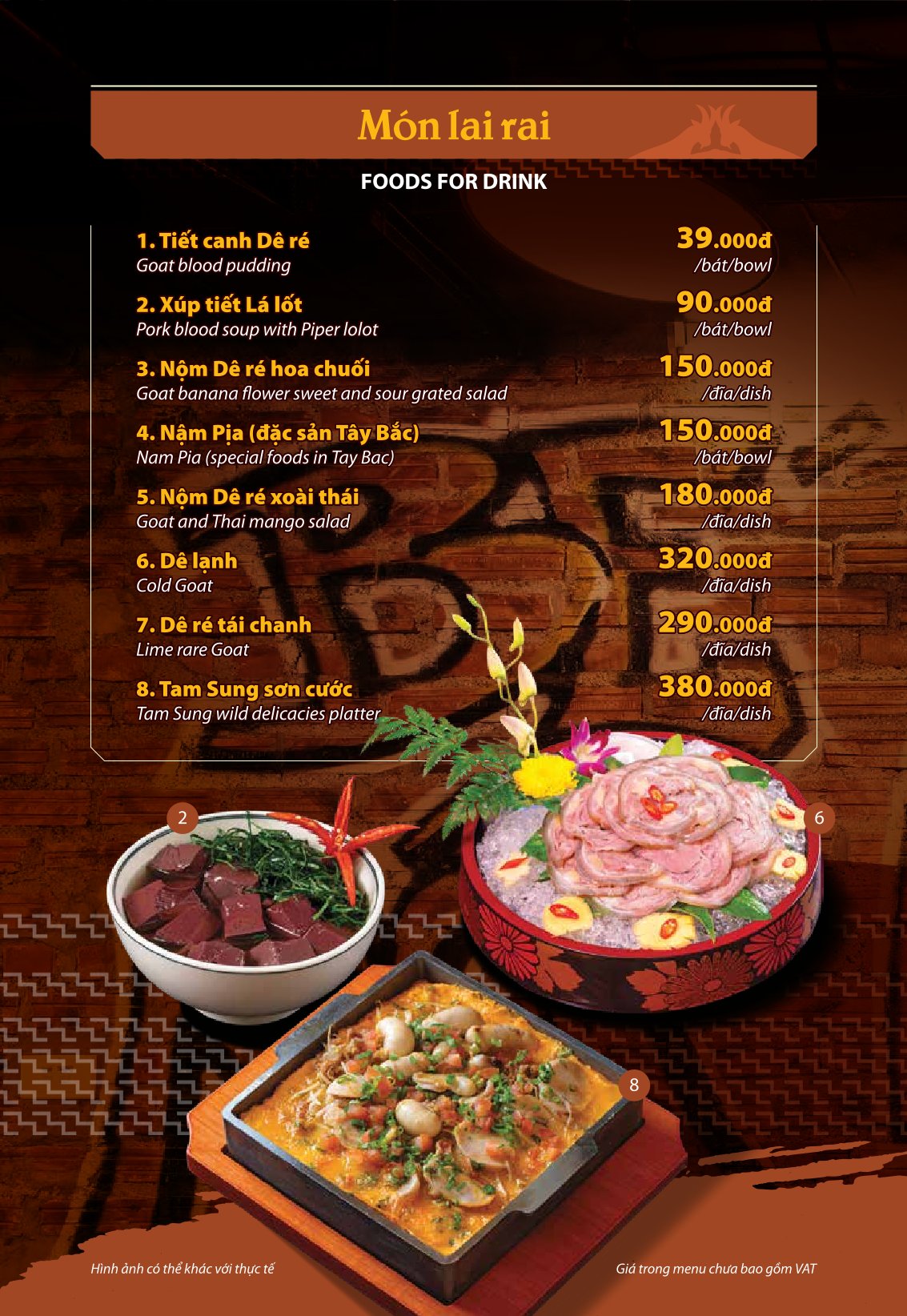 Menu Dê Ré Song Dương - Trần Kim Xuyến 5