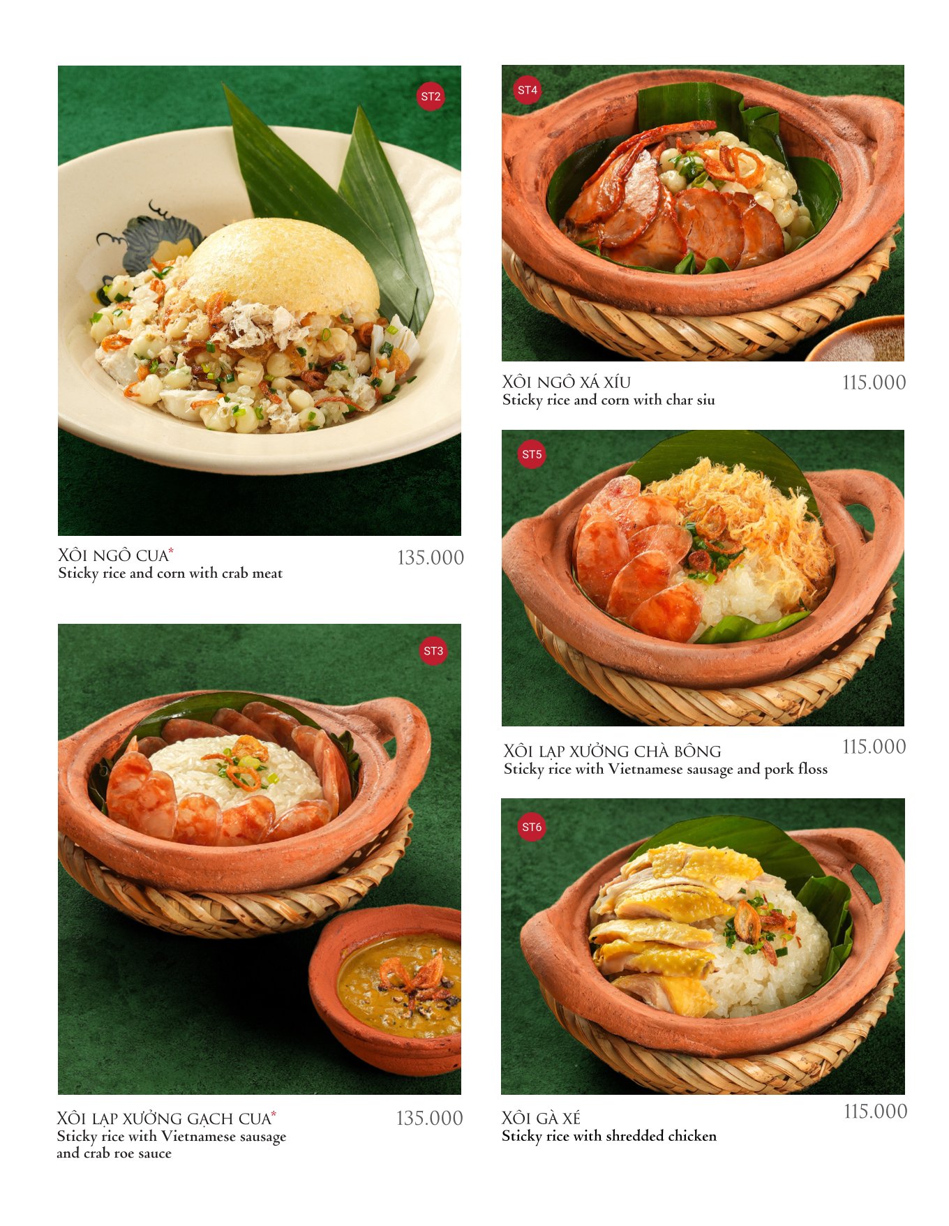 Menu Đông Dương - Trương Định 5