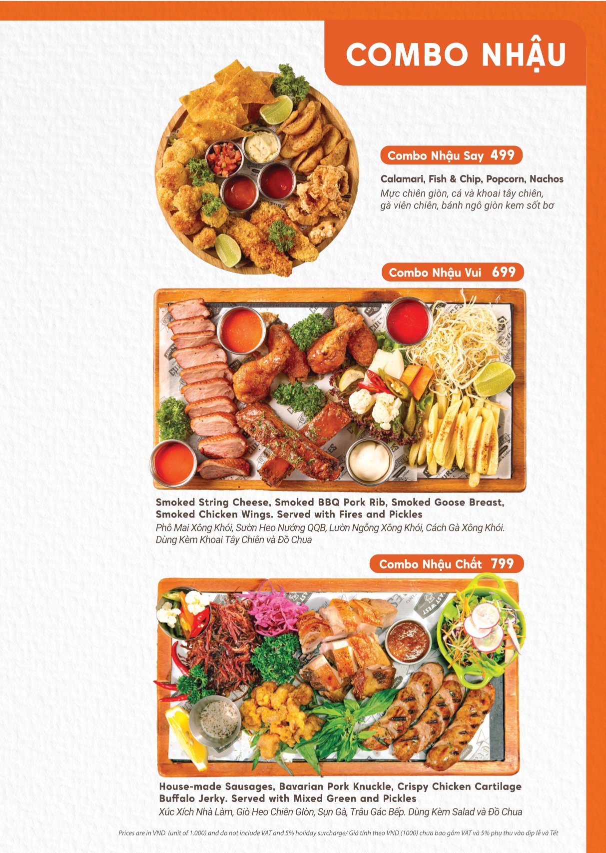 Menu East West Brewing Co. - Lý Tự Trọng 11 