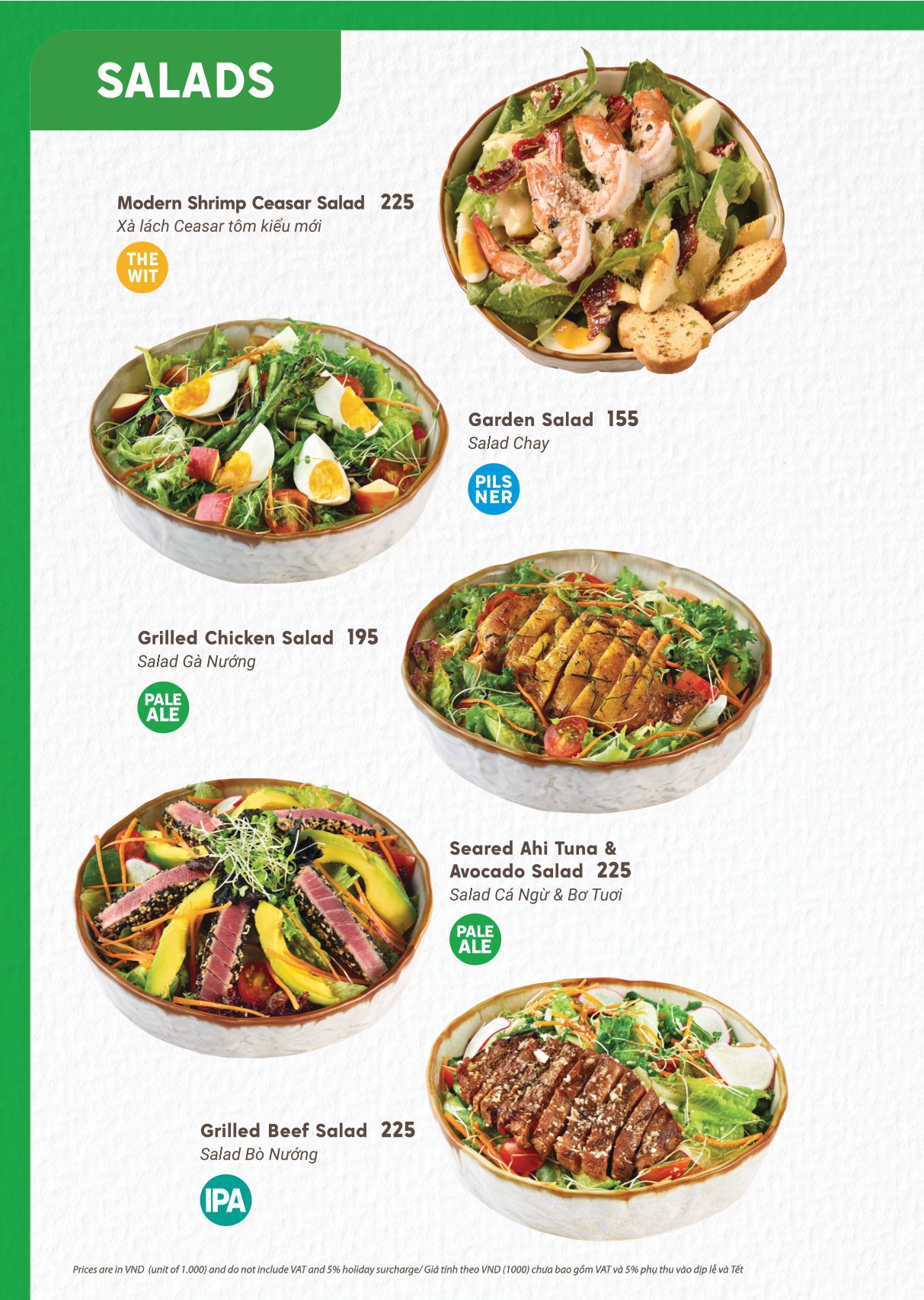 Menu East West Brewing Co. - Lý Tự Trọng 14 