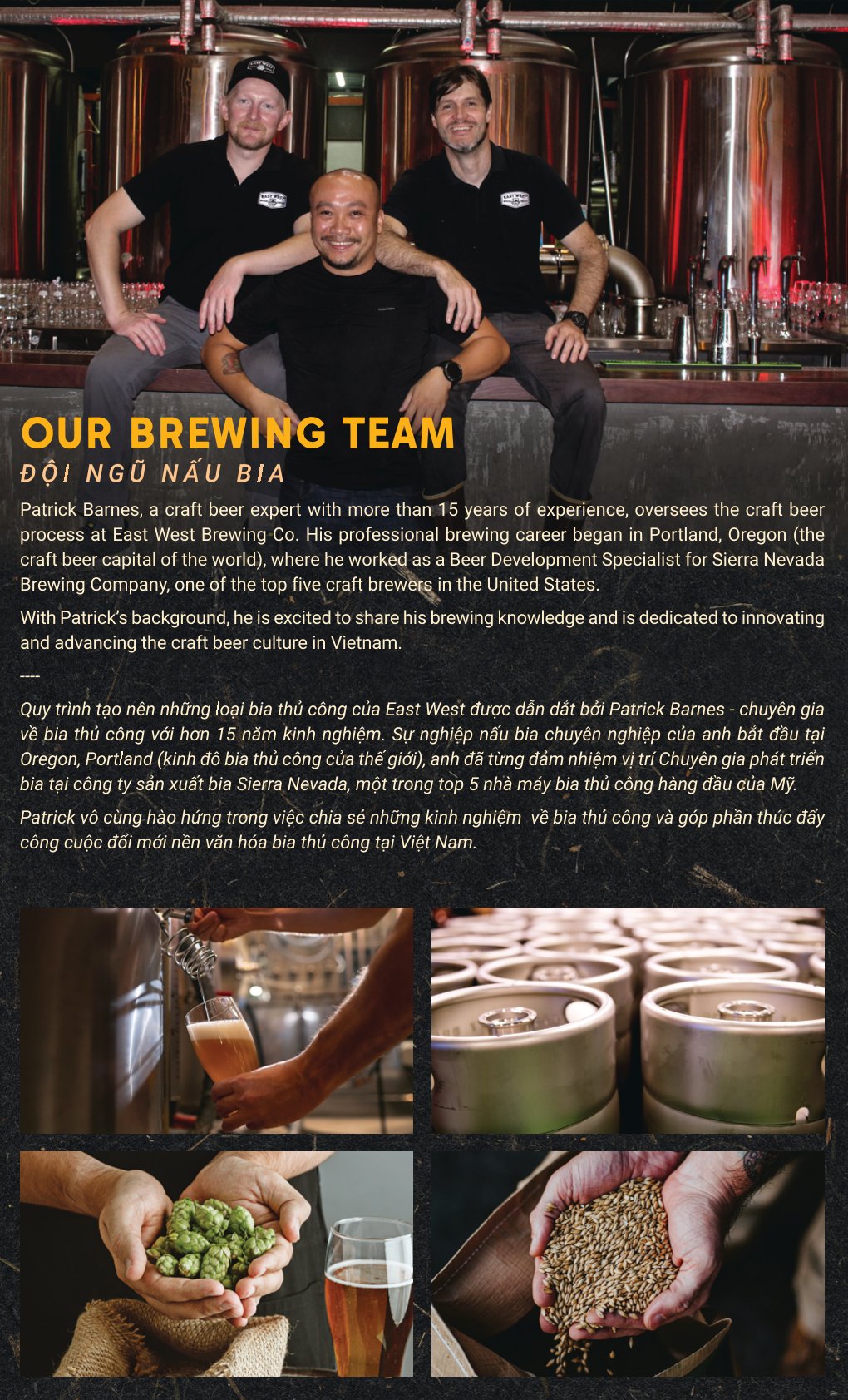 Menu East West Brewing Co. - Lý Tự Trọng 23 