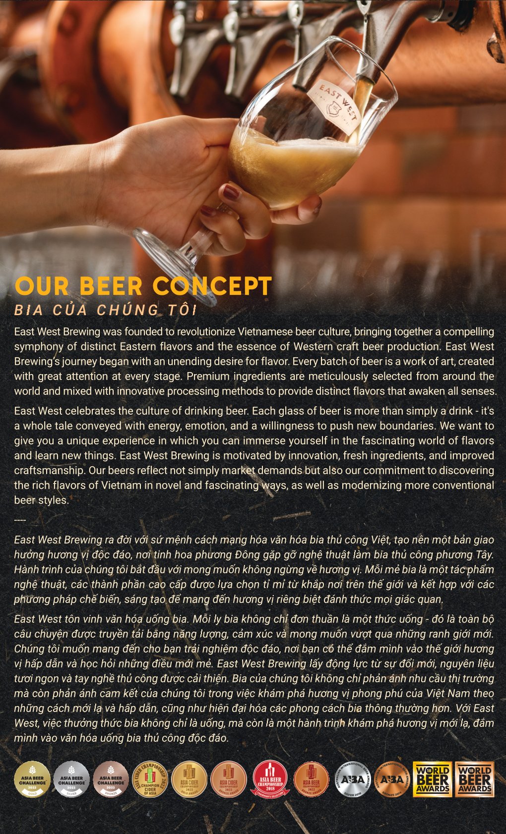 Menu East West Brewing Co. - Lý Tự Trọng 24 