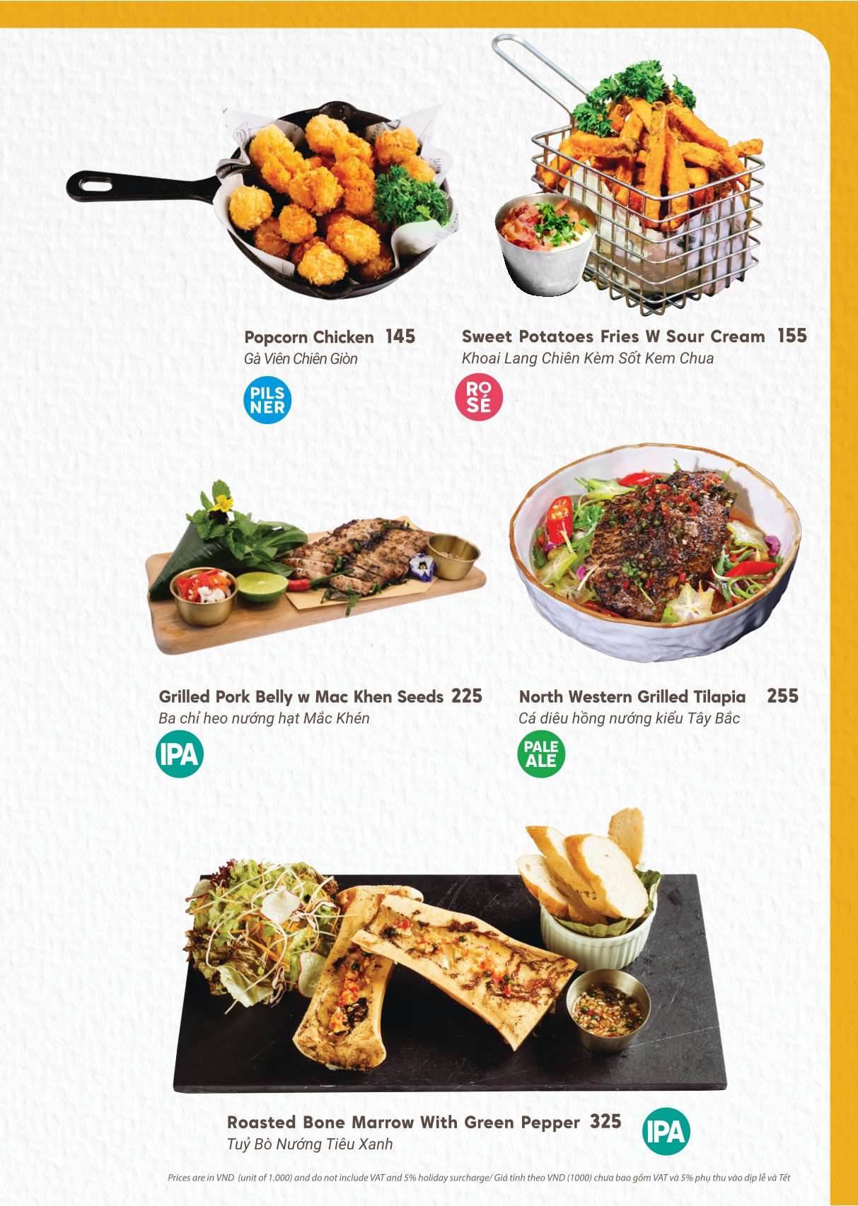 Menu East West Brewing Co. - Lý Tự Trọng 3