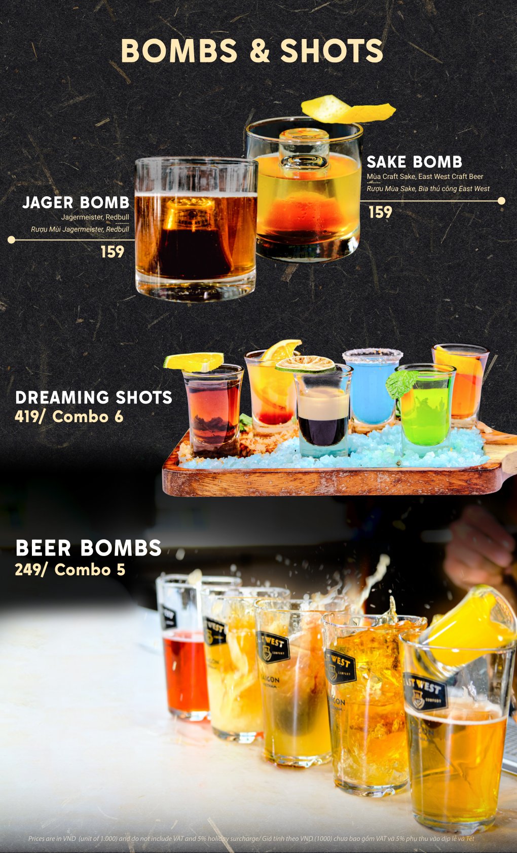 Menu East West Brewing Co. - Lý Tự Trọng 35 