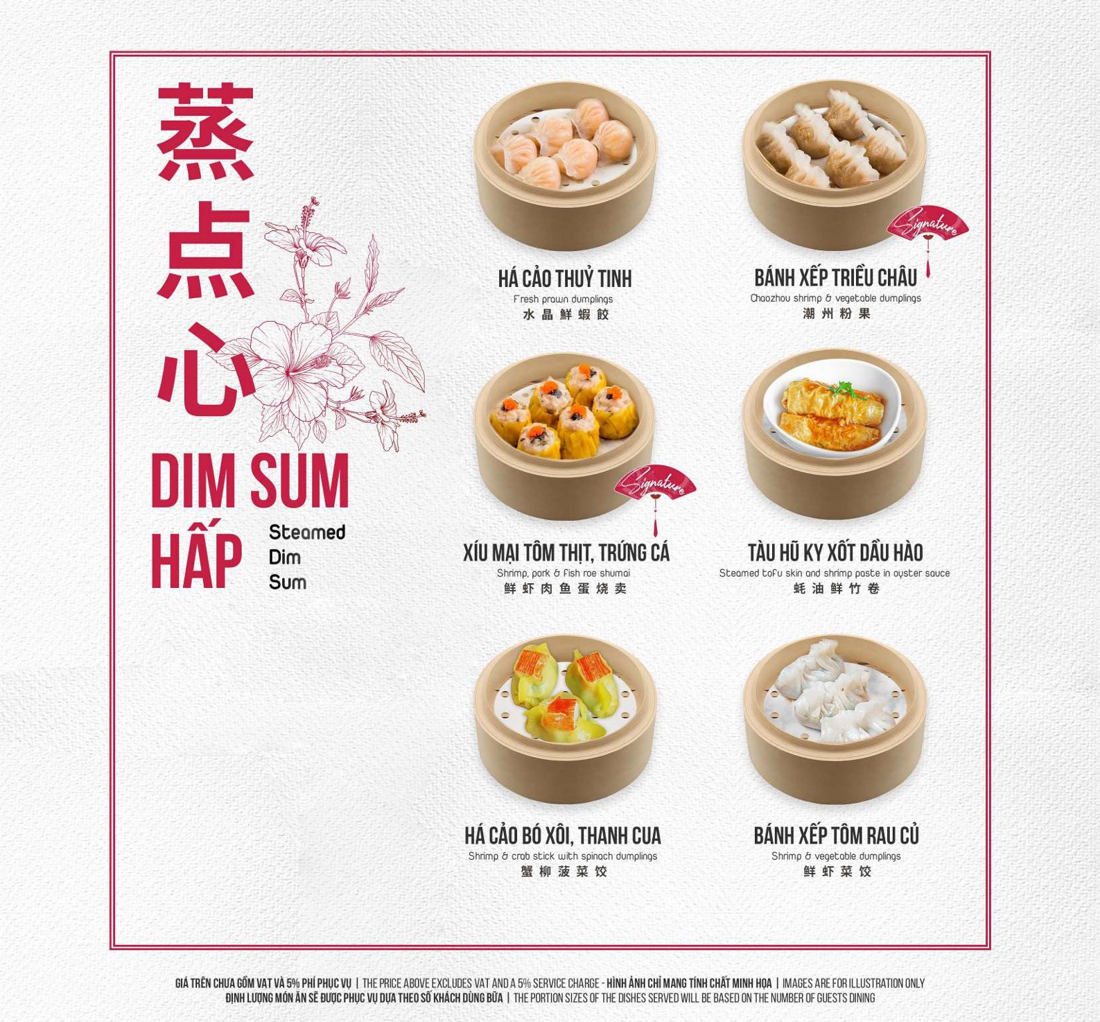 Menu Fu Rong Hua - Nguyễn Thị Thập 6 