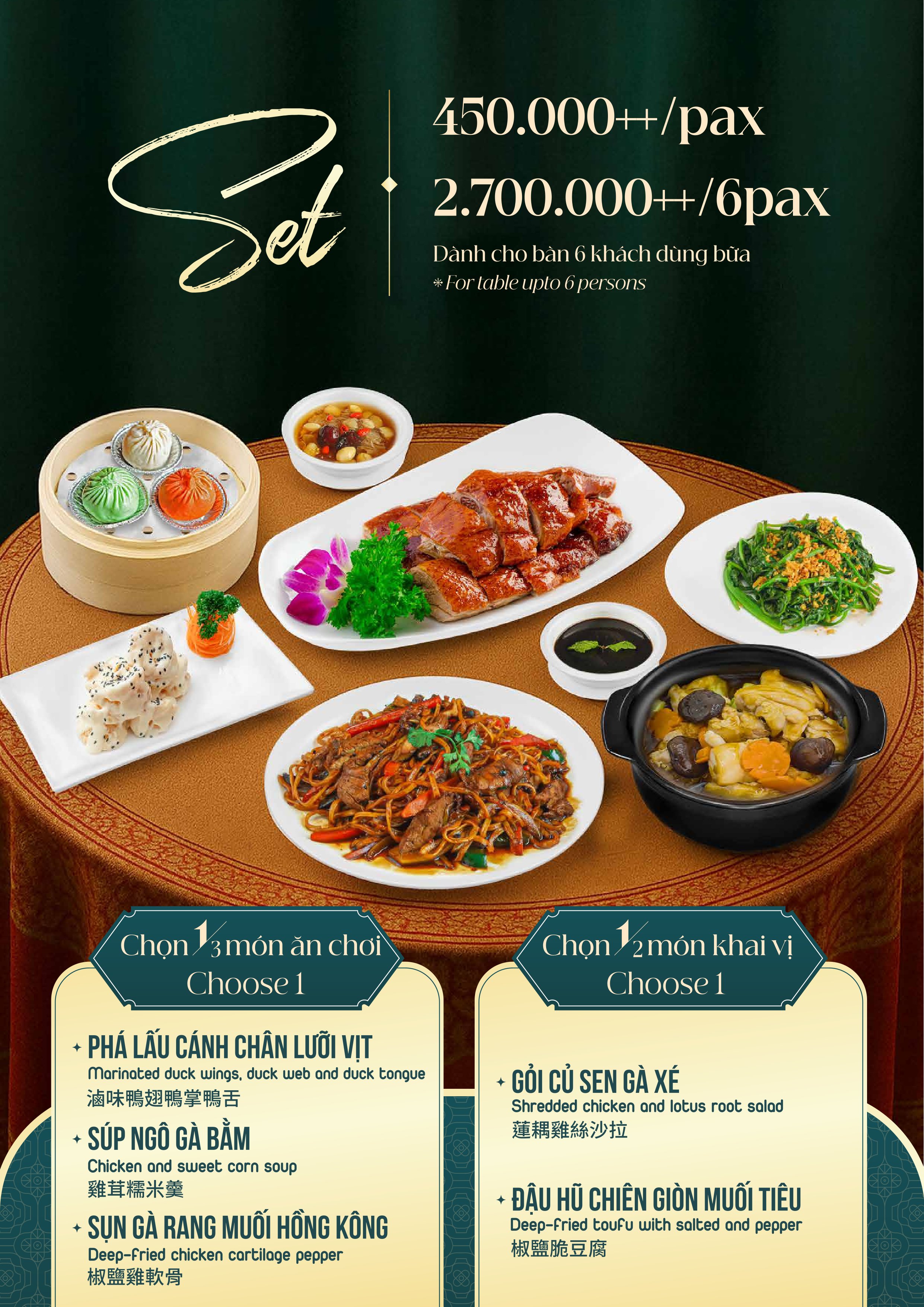 Menu Fu Rong Hua - Nguyễn Thị Thập 5 