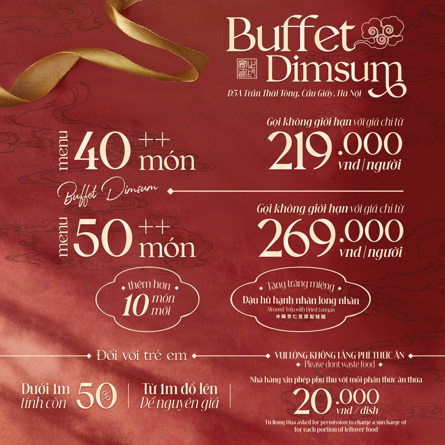 Menu Fu Rong Hua - Trần Thái Tông 2 