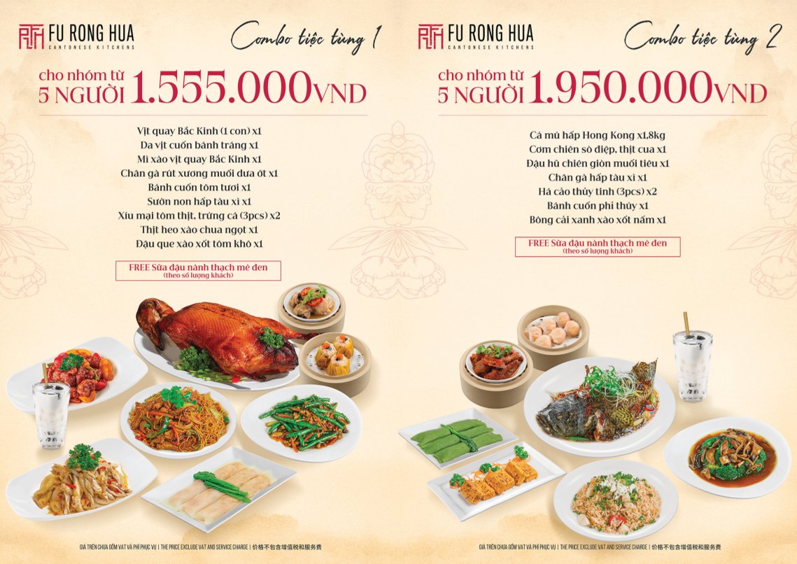 Menu Fu Rong Hua - Nguyễn Thị Thập 2