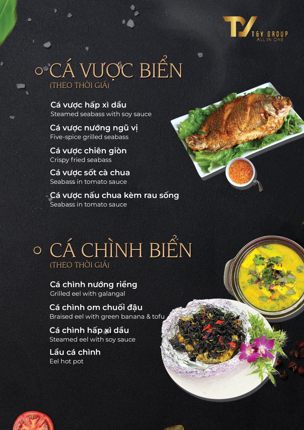 Menu Nhà hàng Green - Hoàng Quốc Việt 9 