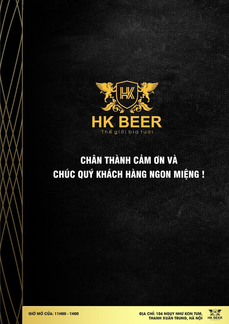 Menu HK Beer - Ngụy Như Kon Tum 2