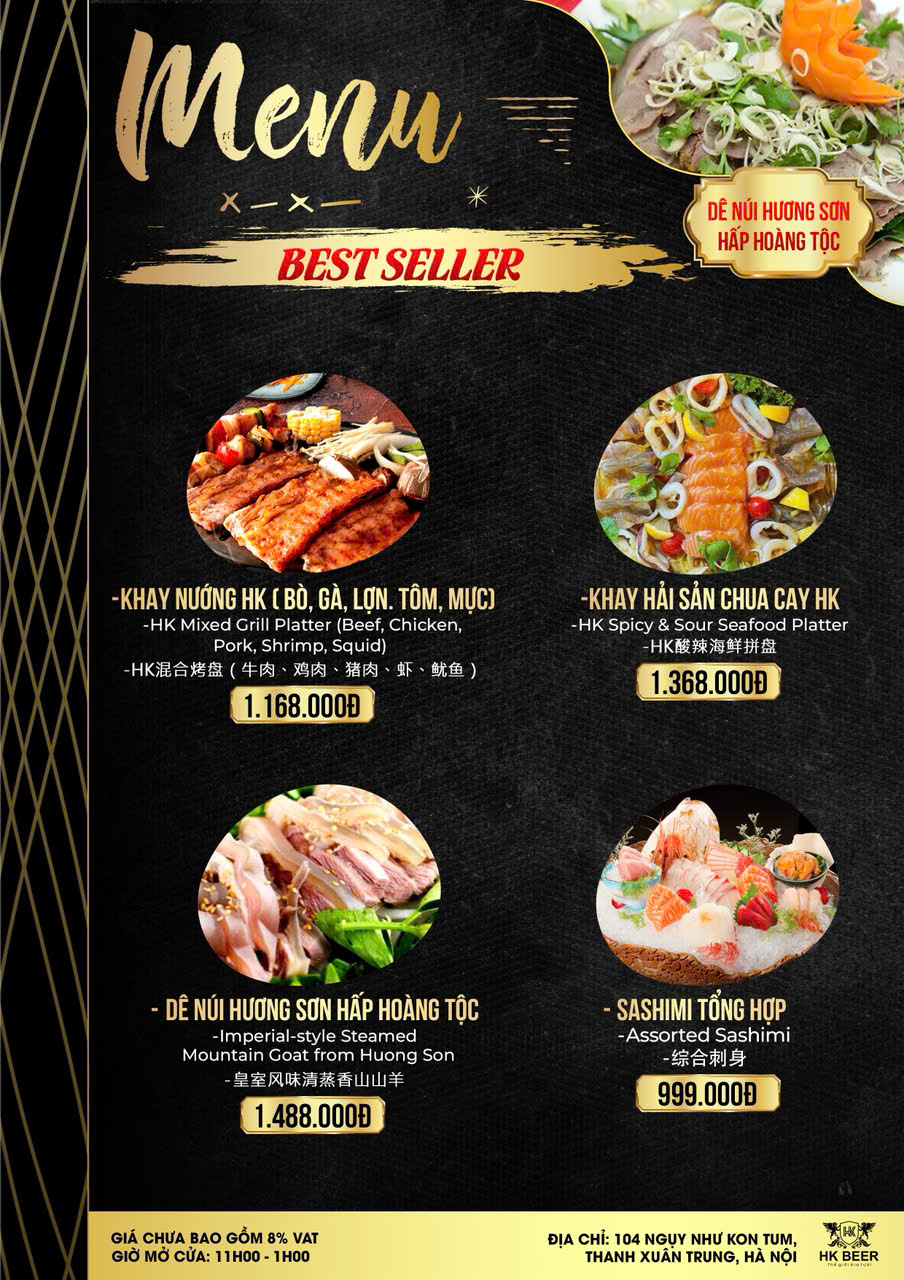 Menu HK Beer - Ngụy Như Kon Tum 5