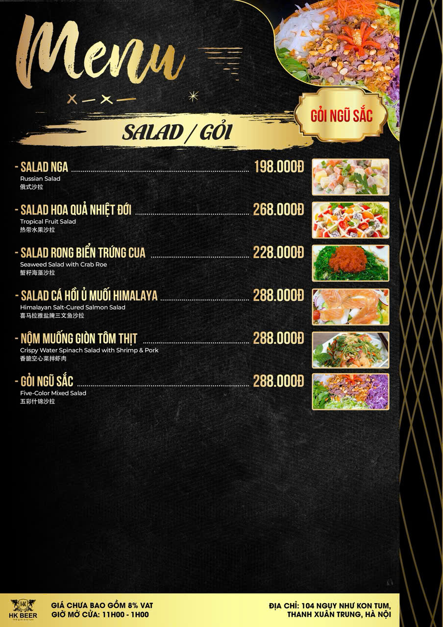 Menu HK Beer - Ngụy Như Kon Tum 6