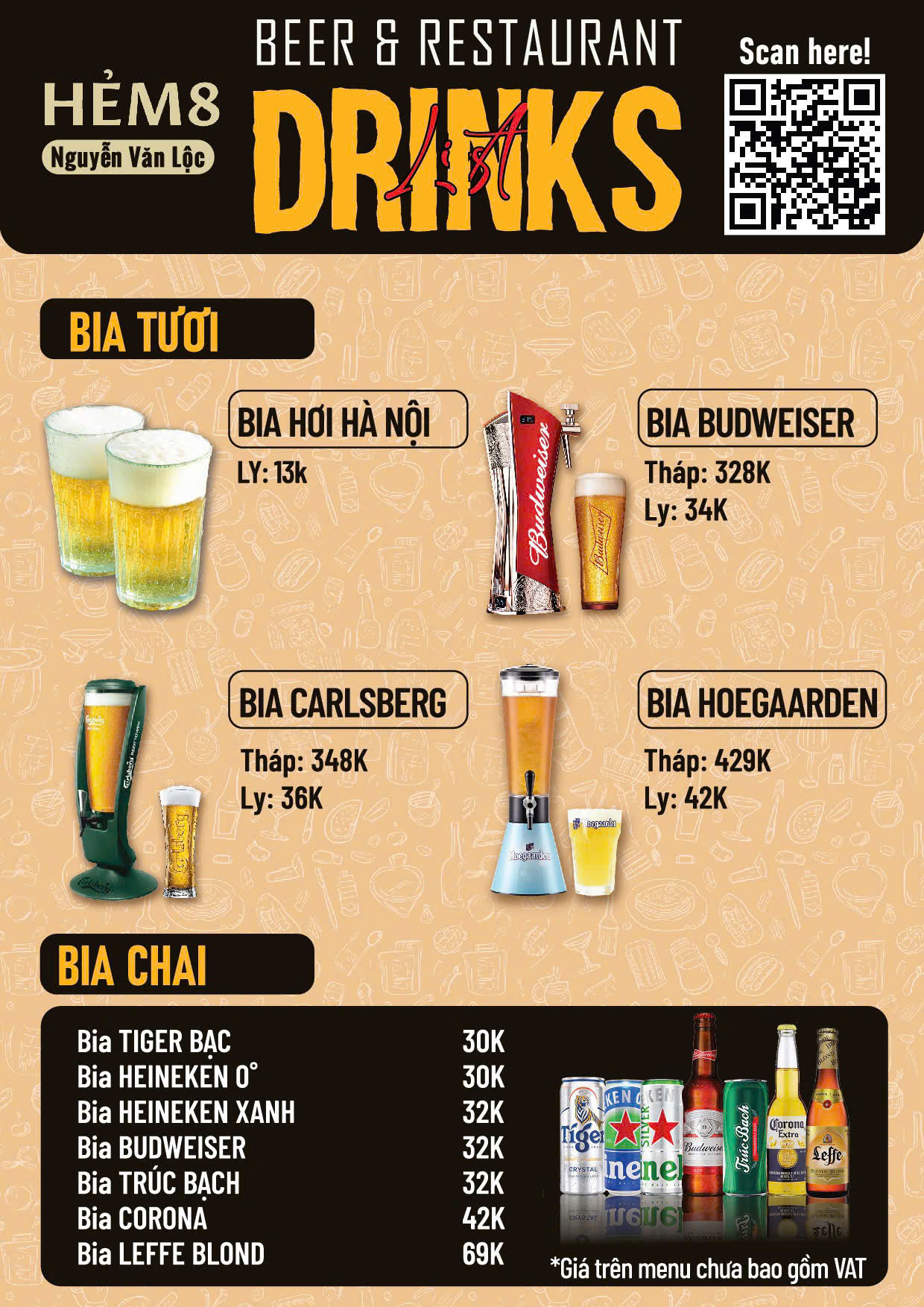 Menu Hẻm 8 - Nguyễn Văn Lộc 3