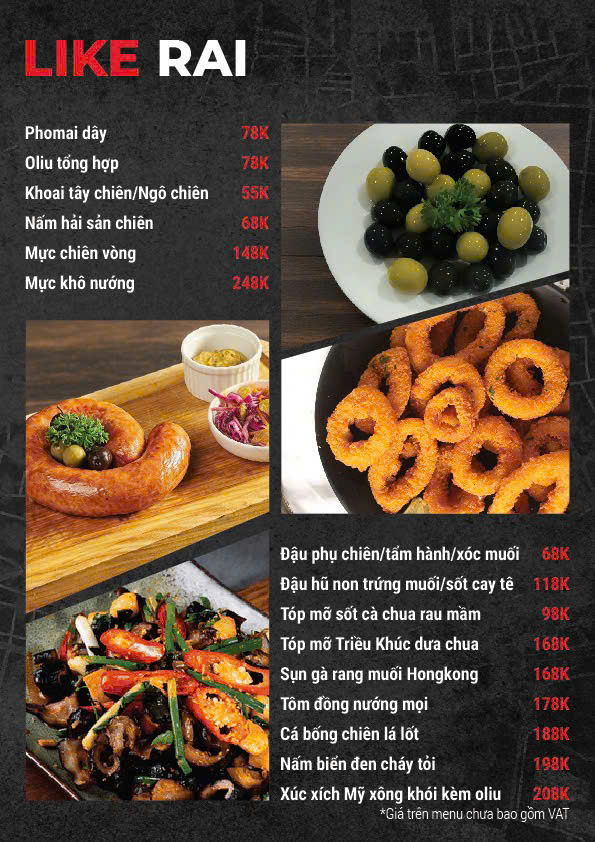 Menu Hẻm 8 - Nguyễn Xuân Khoát 3