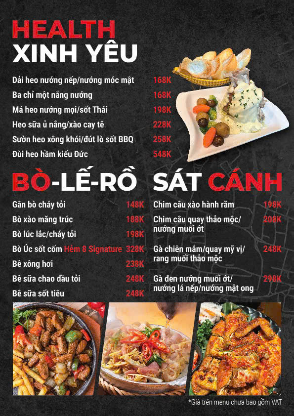 Menu Hẻm 8 - Nguyễn Xuân Khoát 4