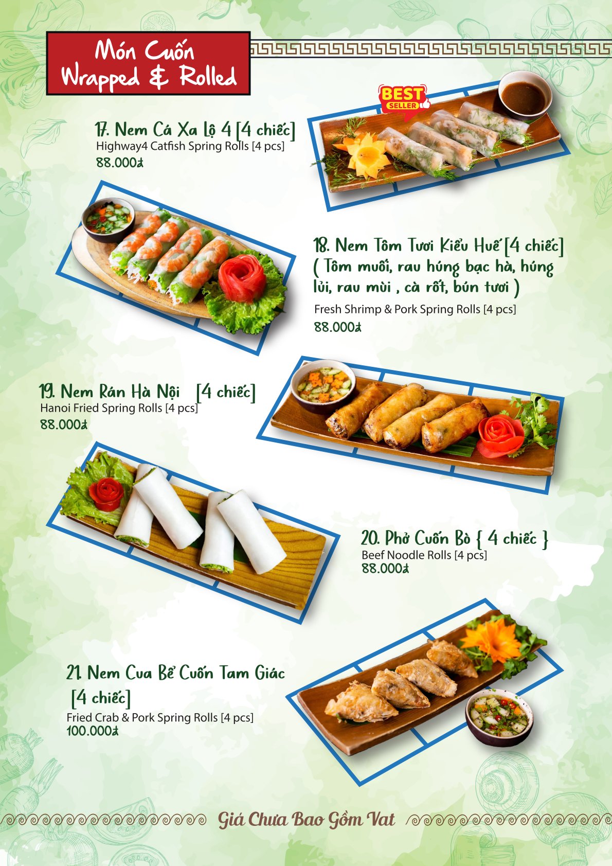 Menu Highway4 - Kim Mã 7