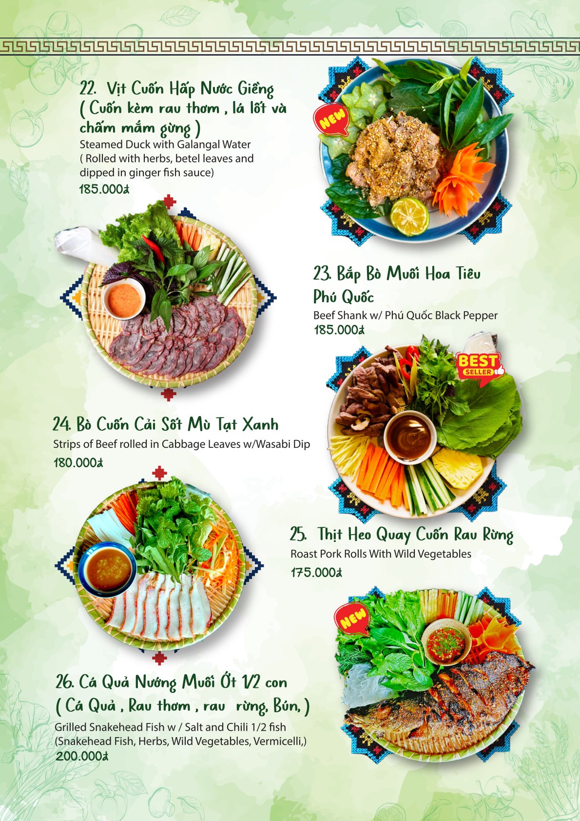 Menu Highway4 - Kim Mã 8