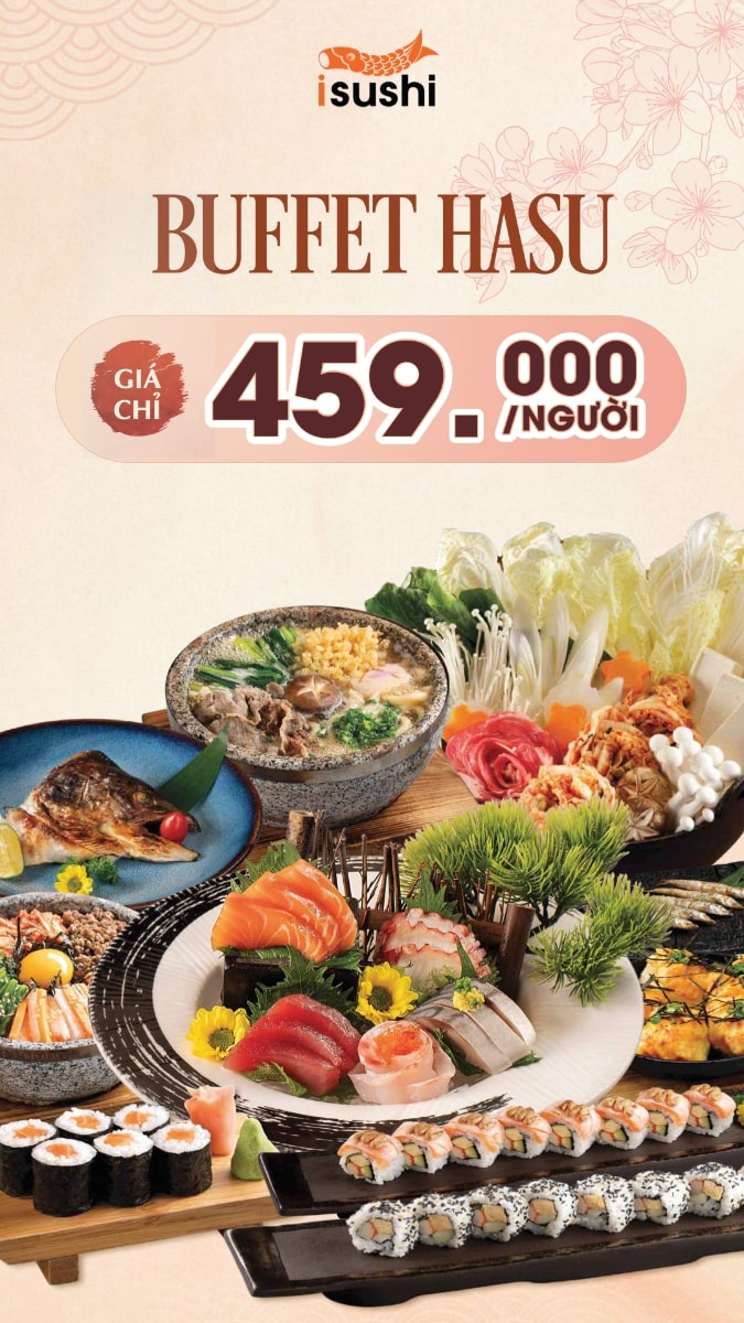 Menu iSushi - Aeon Mall Long Biên 1 