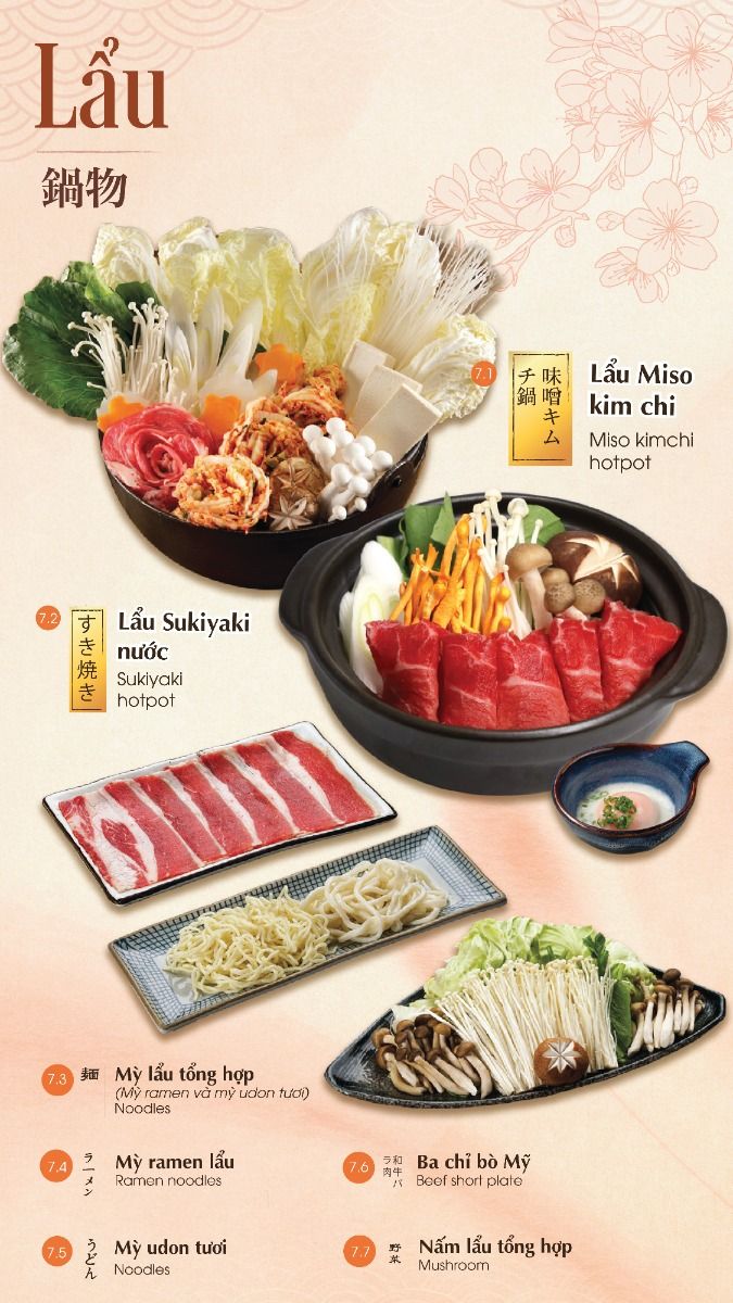 Menu iSushi - Aeon Mall Long Biên 4 