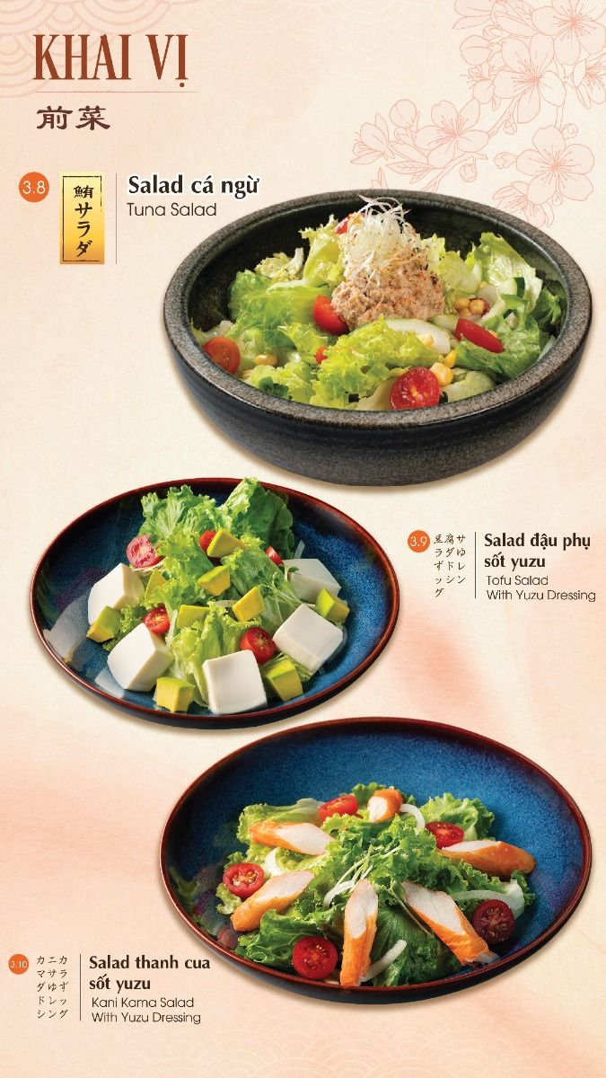 Menu iSushi - Aeon Mall Long Biên 6 