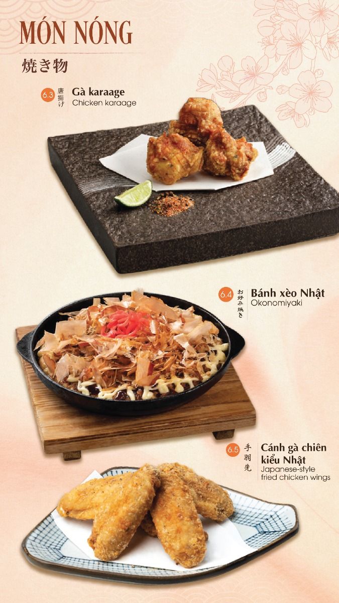 Menu iSushi - Aeon Mall Long Biên 9 