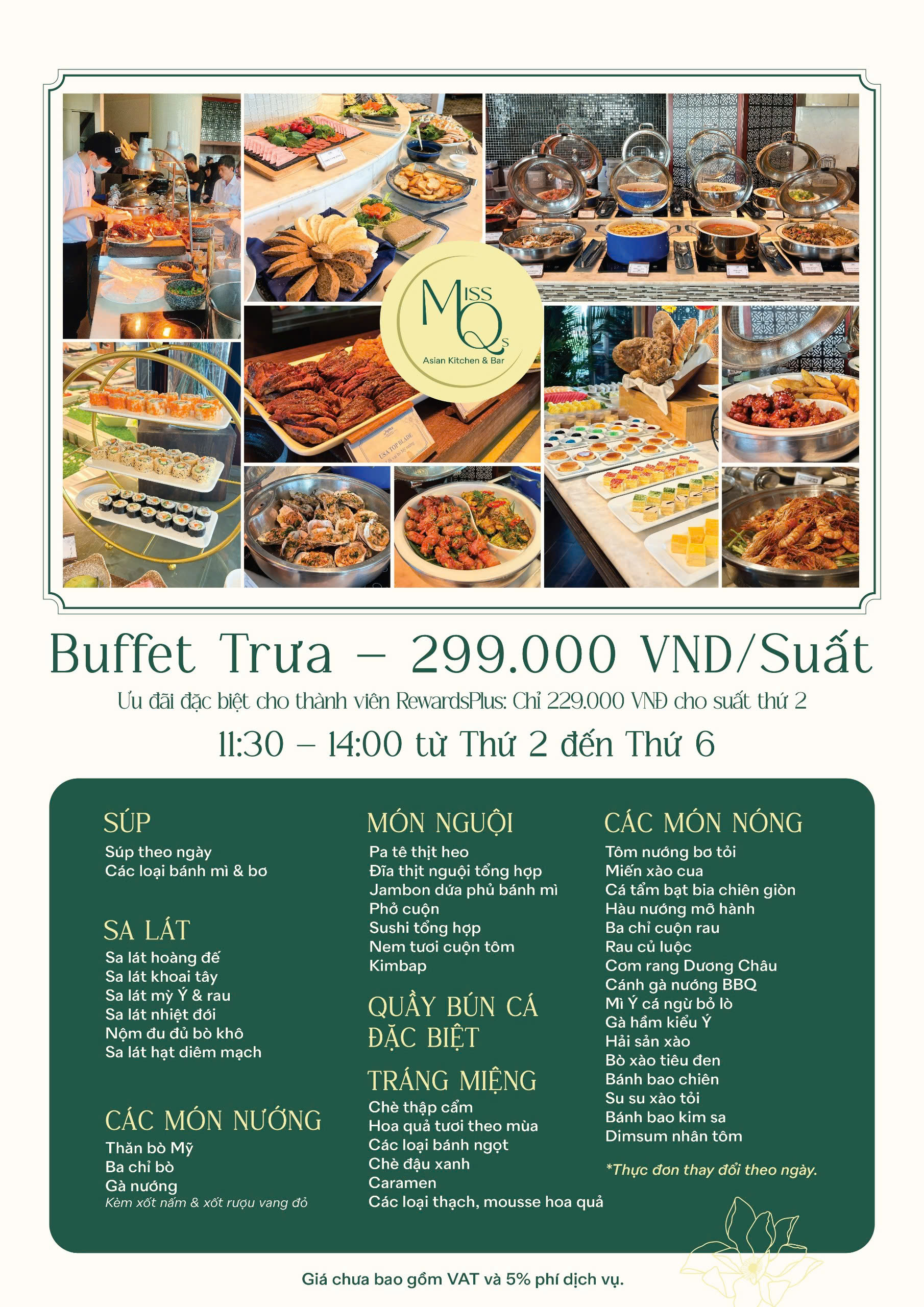 Menu Miss Qs - Hanoi Tower 1